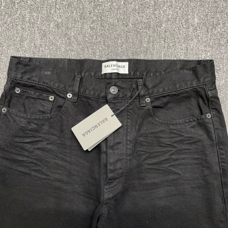 Balenciaga Balenciaga Black leather jeans 2501-Nextarrow Size US 30 / EU 46 - 4 Thumbnail