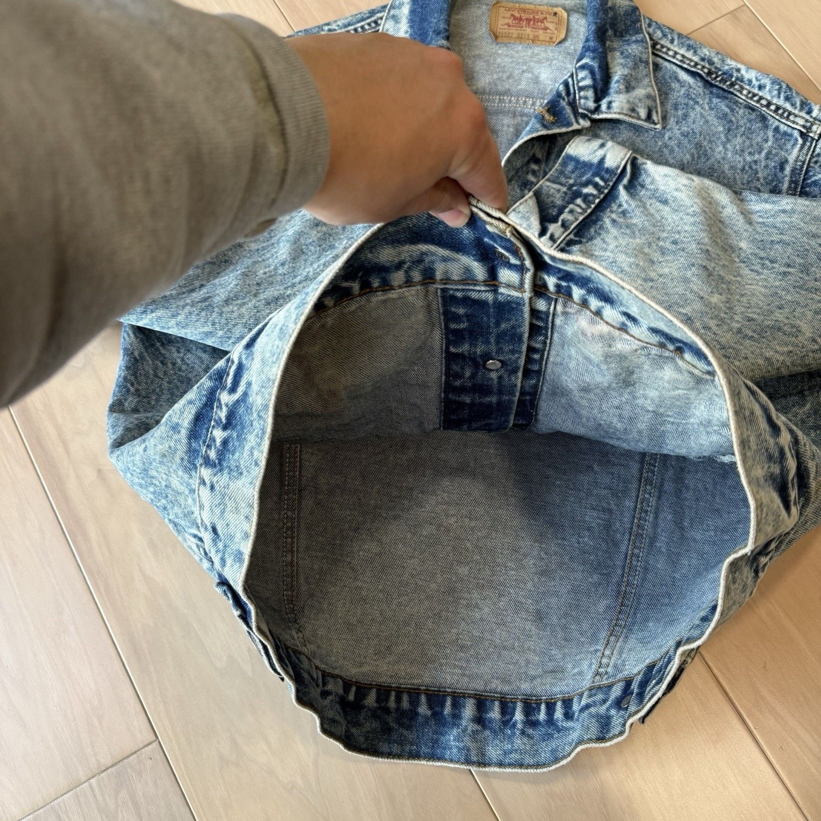 Levi's × Vintage Vintage Levis Denim Jacket M Blue 80s Acid Wash Made in USA Size US M / EU 48-50 / 2 - 7 Thumbnail