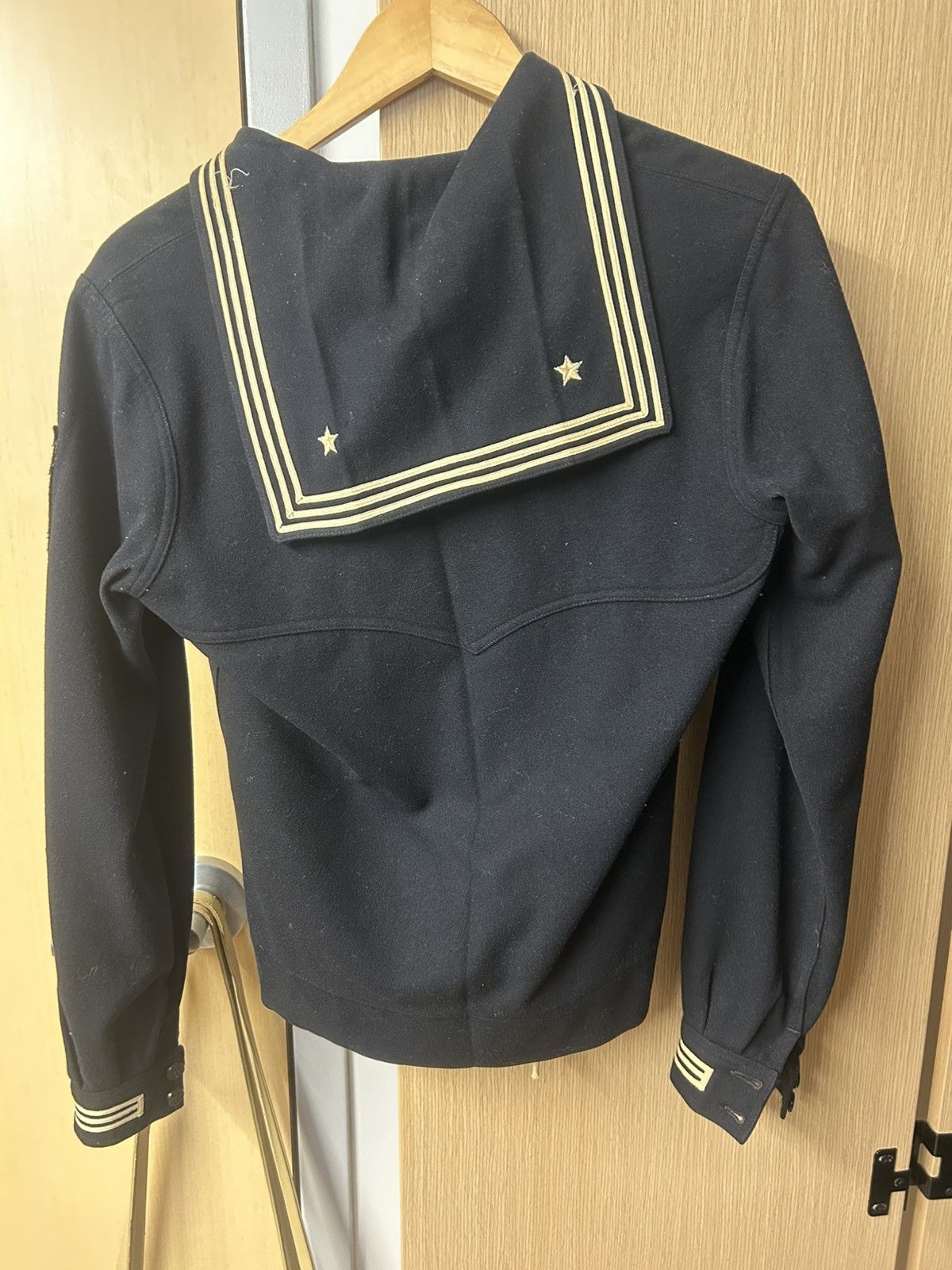 Vintage 1940s sailor navy top Size US XS / EU 42 / 0 - 7 Thumbnail