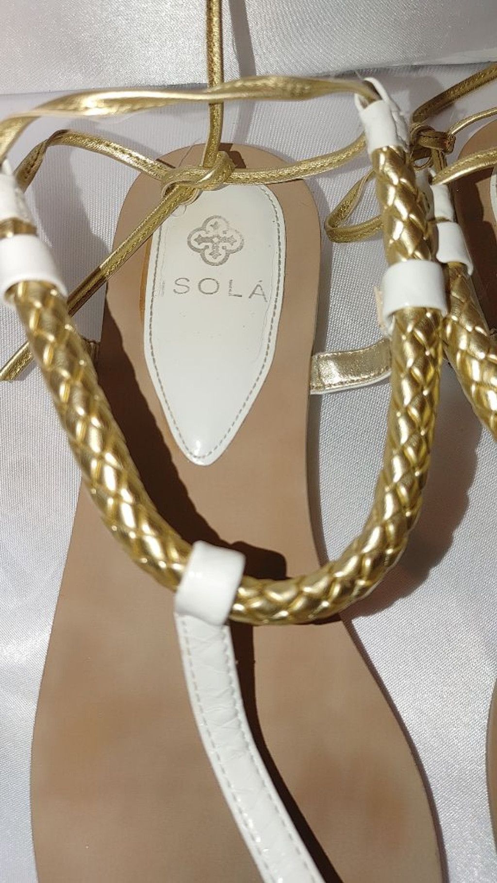 Stone Island ISOLA Adena Gold Plated Sandals Size 8.5 Size US 8.5 / IT 38.5 - 4 Thumbnail