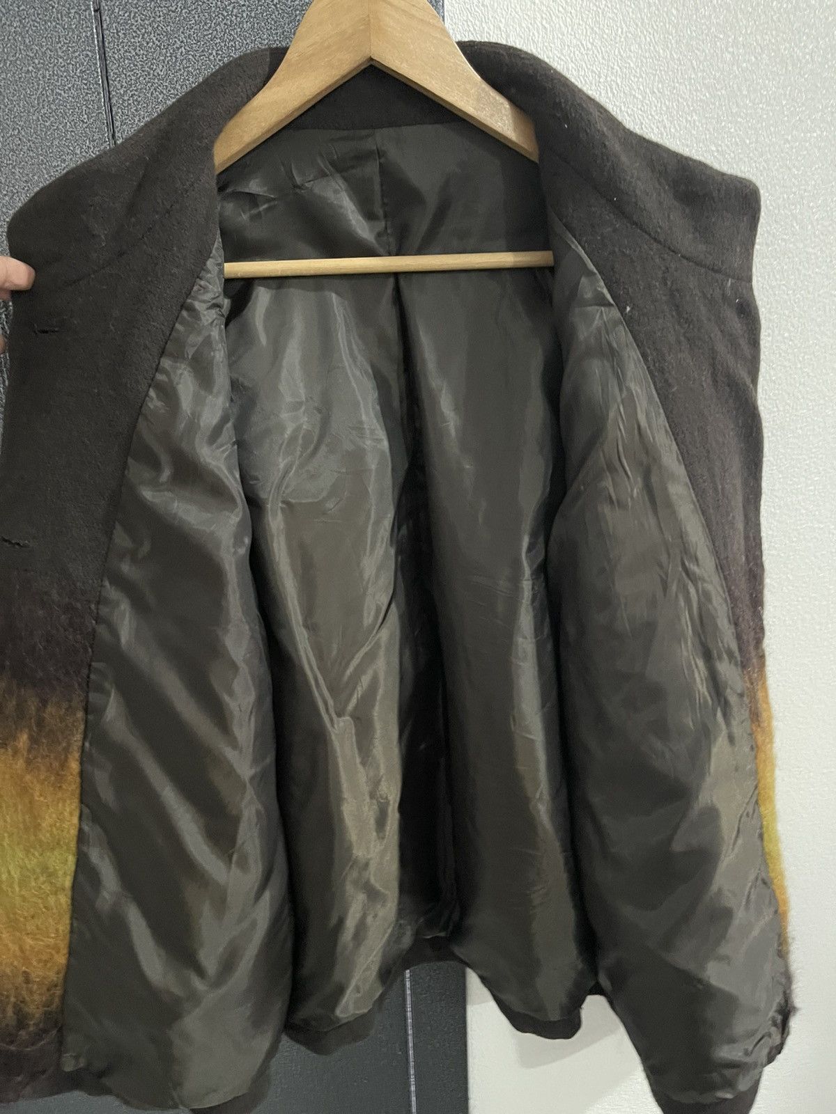 Japanese Brand Vintage Unbrand Collarless Yellow Stripe Jacket Size US XL / EU 56 / 4 - 11 Thumbnail