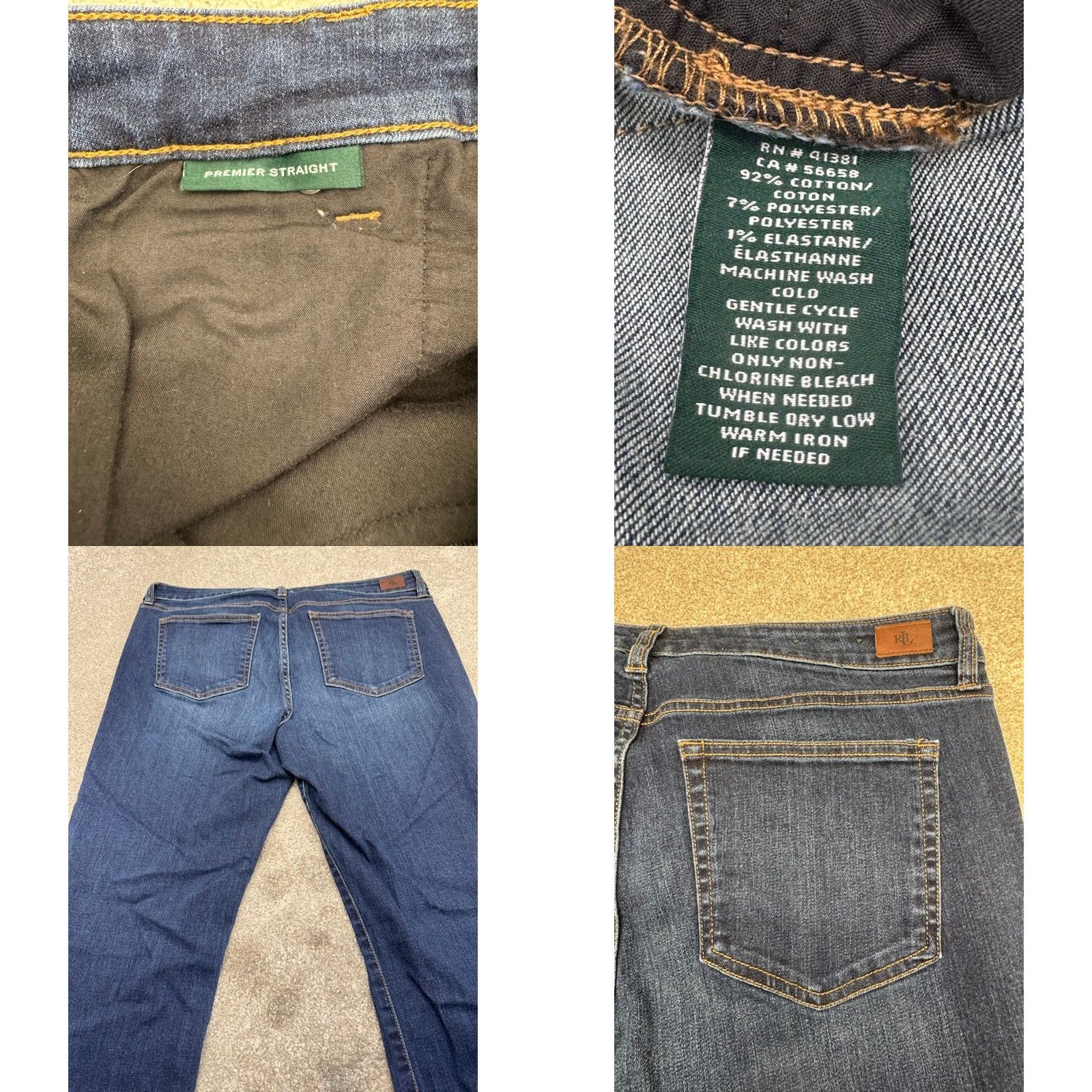 Ralph Lauren Lauren Ralph Lauren Jeans Women 12 Blue Denim Premier Straight 6349 Jeans Womens 12 Blue Denim Straight 6349 Size 34" / US 12 / IT 48 - 8 Thumbnail