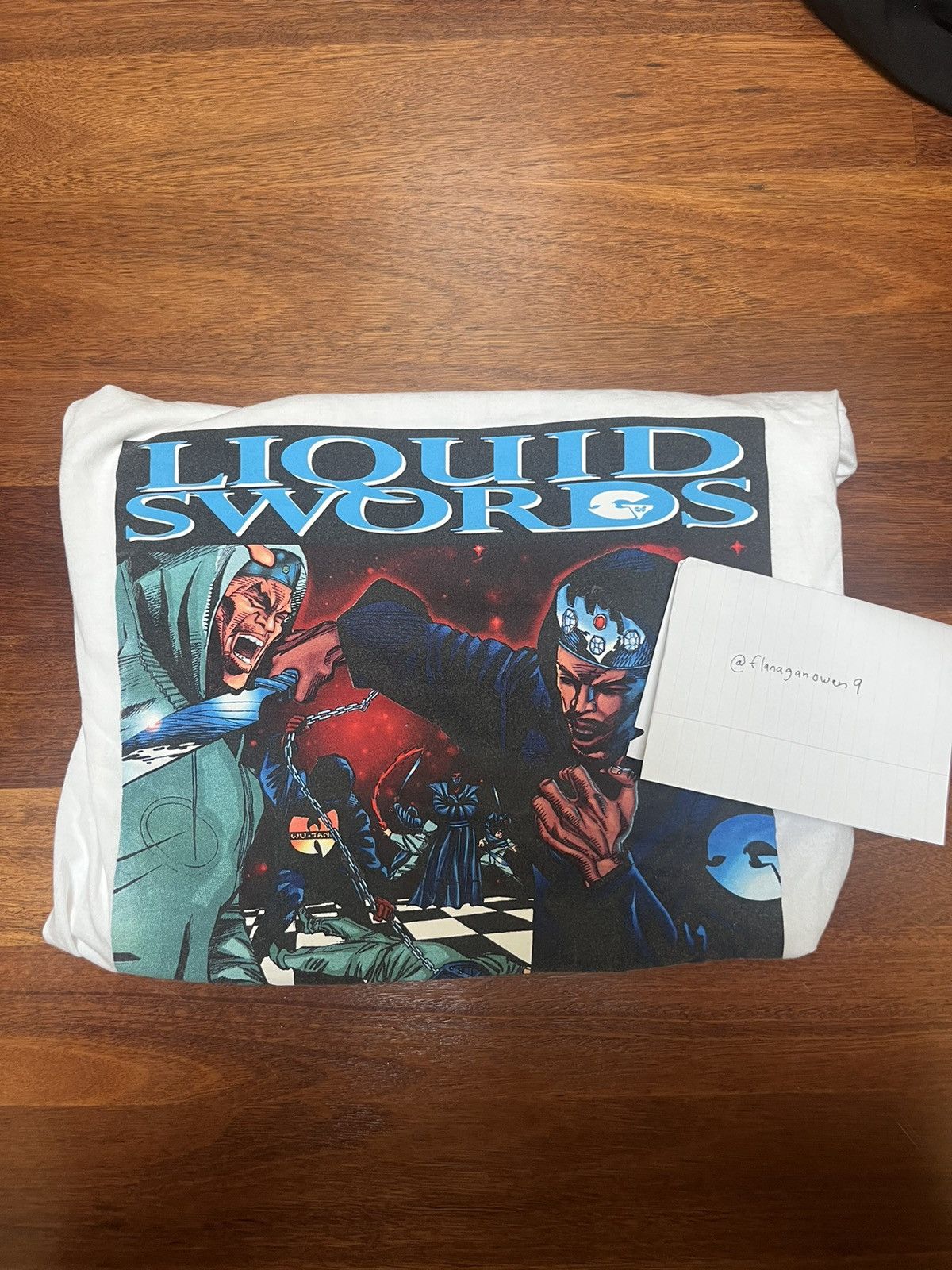 Supreme Liquid Swords x Supreme tee white Grailed