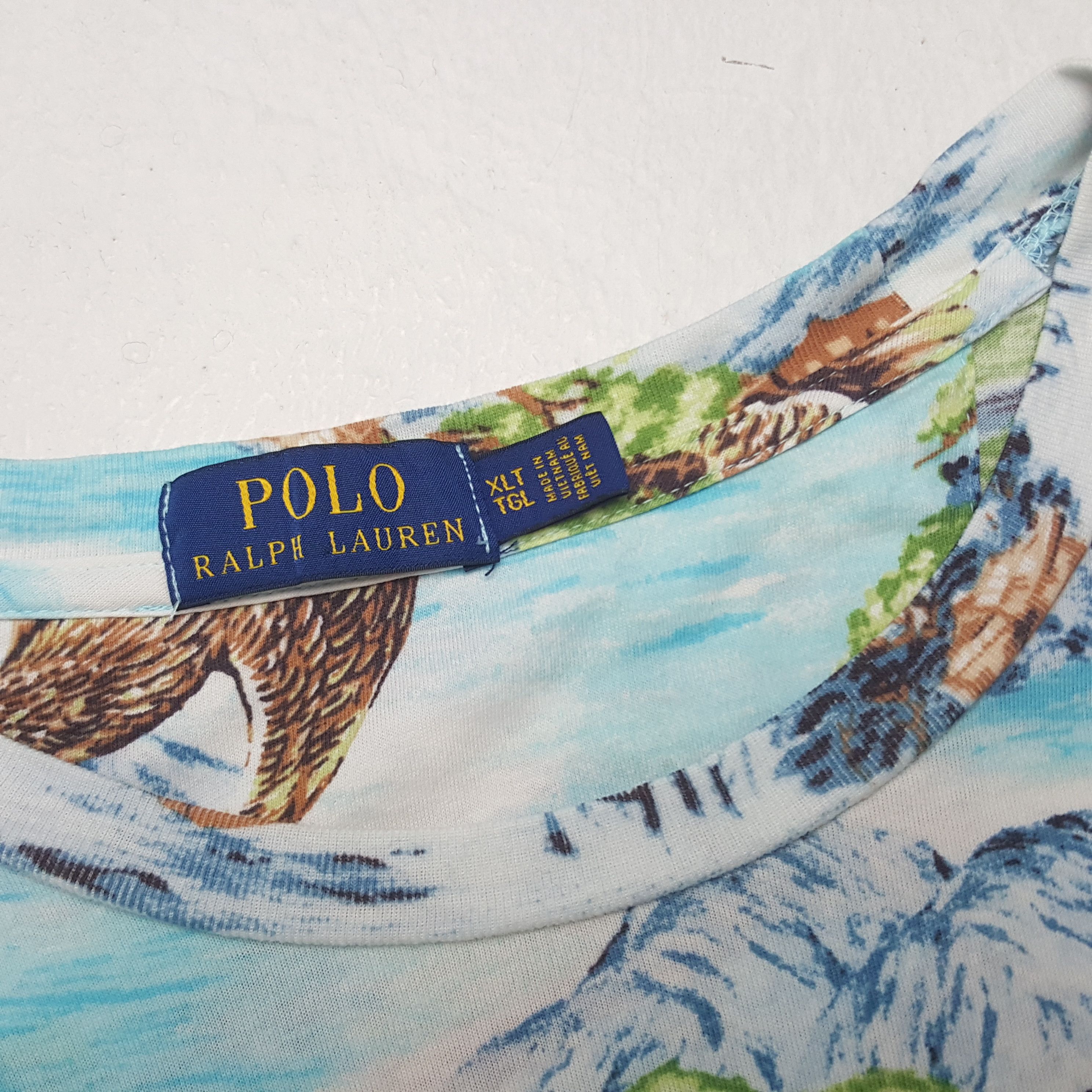 Polo Ralph Lauren × Vintage Vintage Polo Ralph Lauren Full Print Tshirt Size US XXL / EU 58 / 5 - 4 Thumbnail