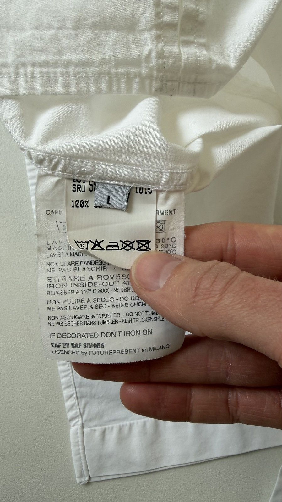 Raf by Raf Simons Mid 2000s Split Seam Detail Shirt Size US M / EU 48-50 / 2 - 8 Thumbnail