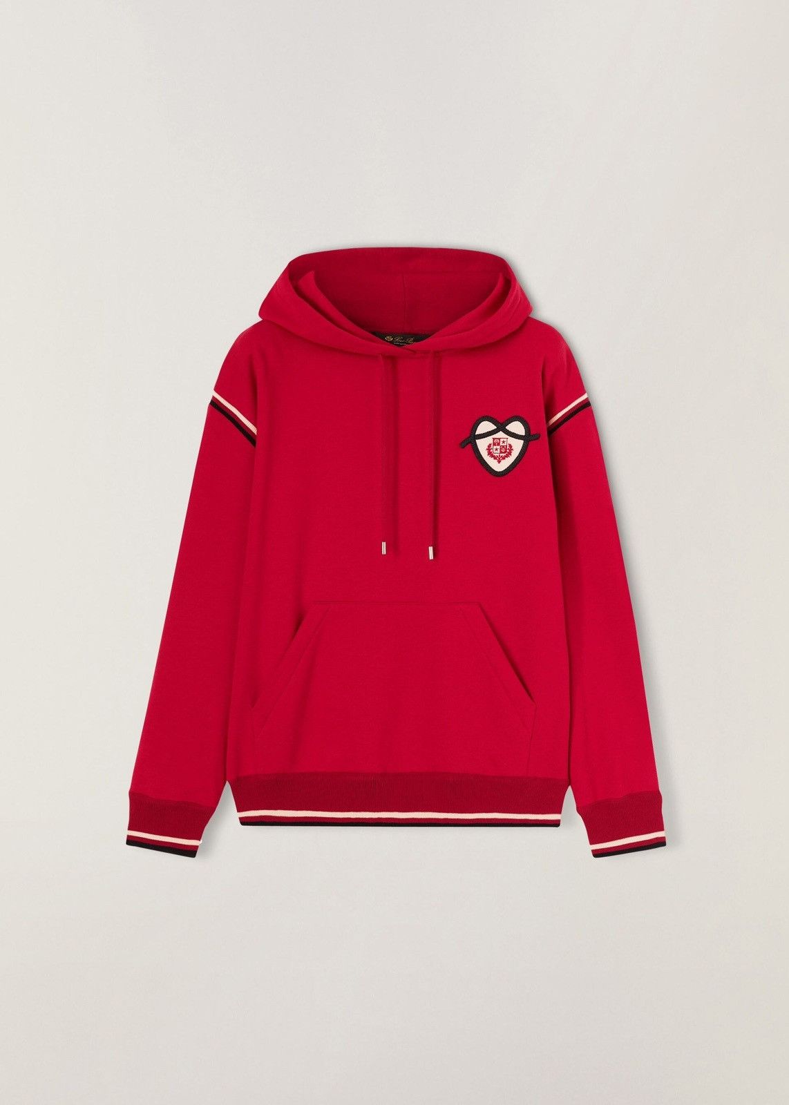 image of Loro Piana O1Loc1C0224 Hoodie In Red, Women's (Size XL)