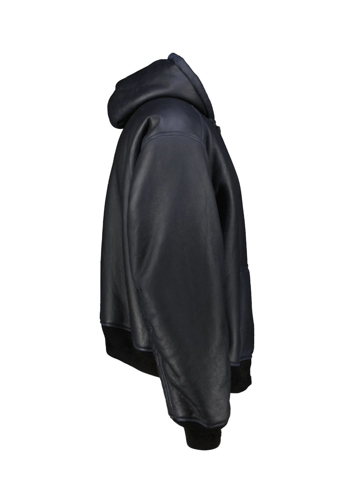 Balenciaga BNWT Balenciaga Leather Shearling Hooded Jacket Size US M / EU 48-50 / 2 - 4 Thumbnail