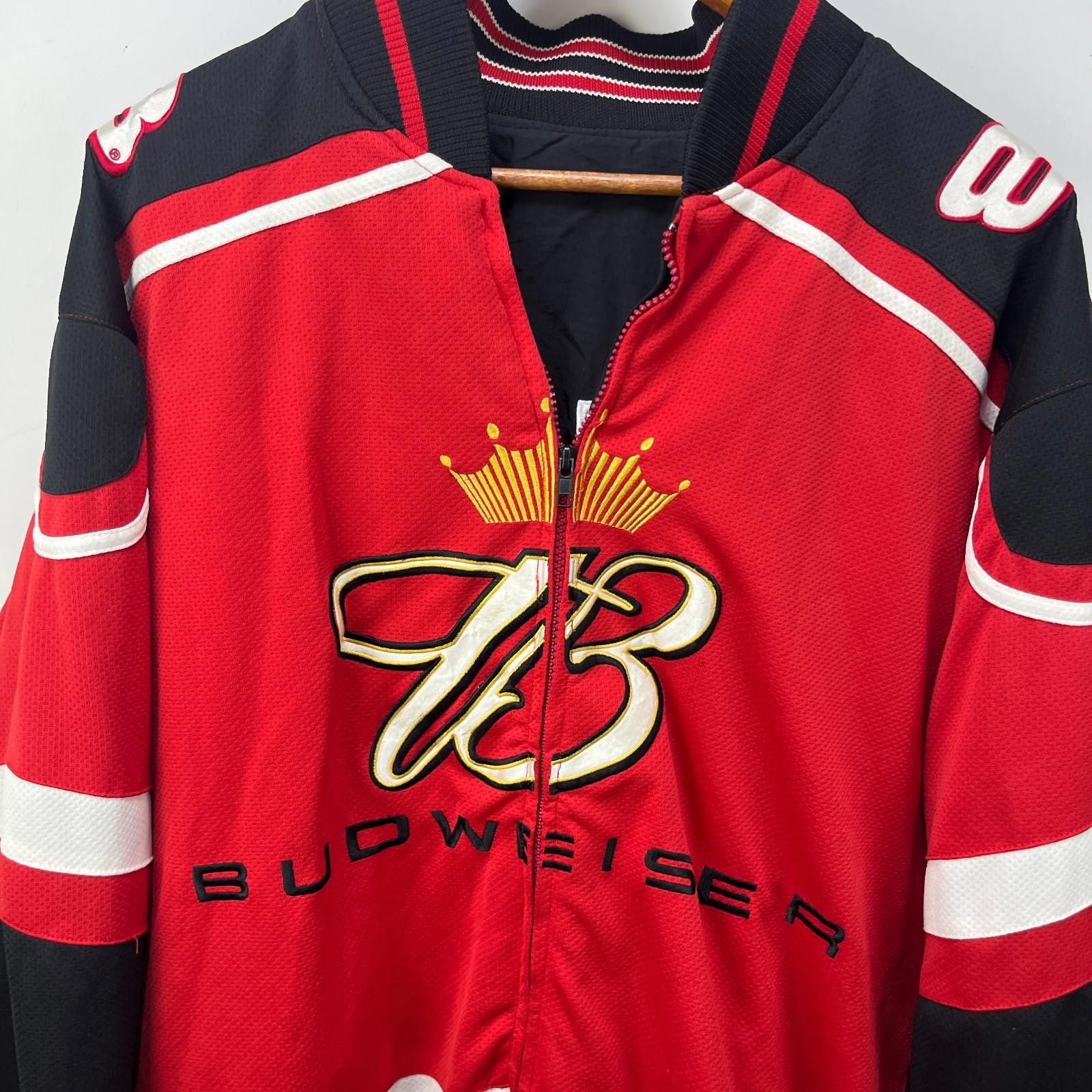 Chanel Vintage NASCAR Budweiser Racing Jacket Red Dale Large Size ONE SIZE - 2 Thumbnail