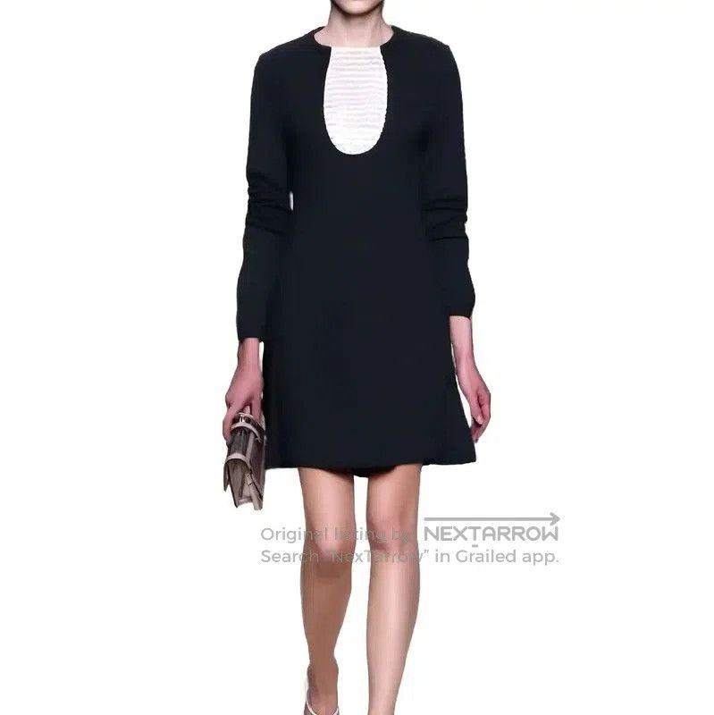Valentino Valentino Black Long Sleeve Dress Size S . Size S / US 4 / IT 40 - 2 Thumbnail