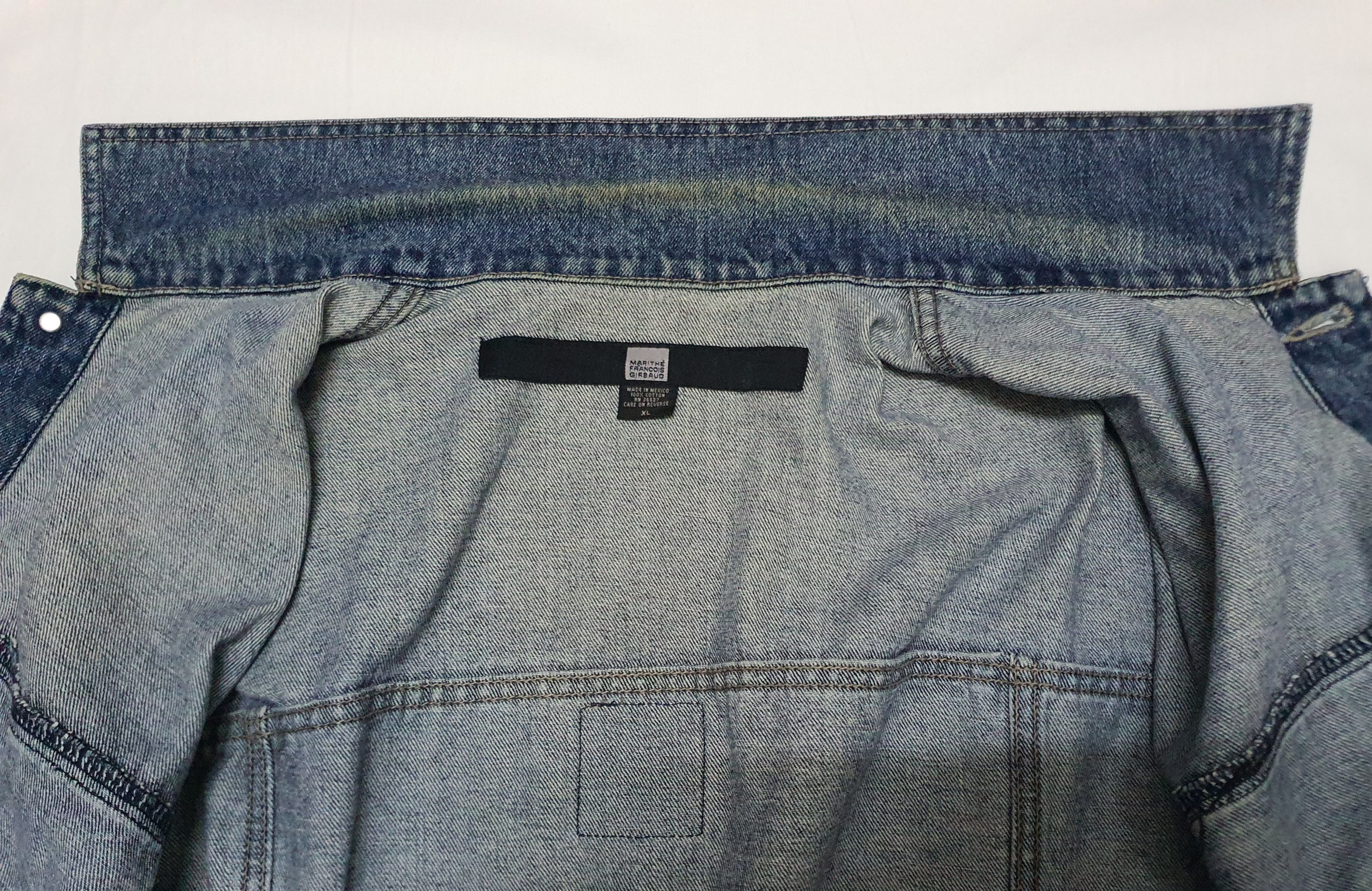 Marithe + Francois Girbaud MARITHE FRANCOIS GIRBOUD Blue Denim Jacket, XL. Size US XL / EU 56 / 4 - 18 Thumbnail