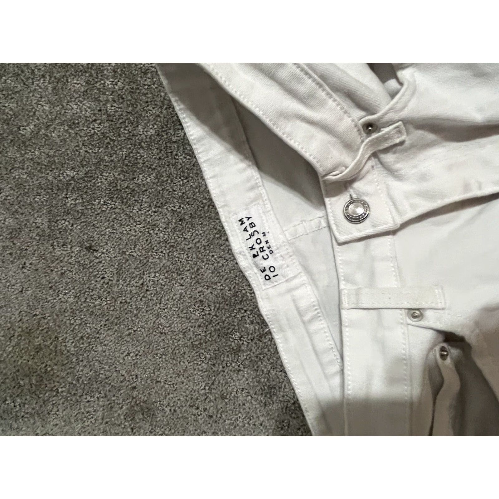 Vintage VINTAGE Derek Lam 10 Crosby Women’s Jeans Ankle Skinny 26 White Cotton Blend Denim 2010s Womens Size 26" / US 2 / IT 38 - 6 Thumbnail