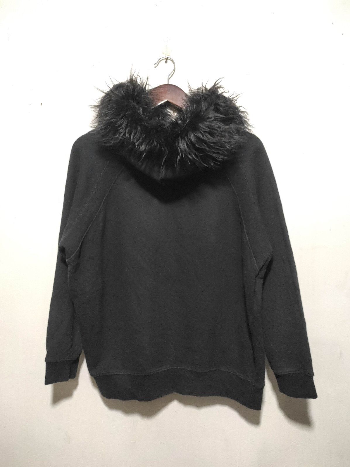 Japanese Brand Crystal black fur hoodie ifsix LGB style Size US S / EU 44-46 / 1 - 10 Thumbnail
