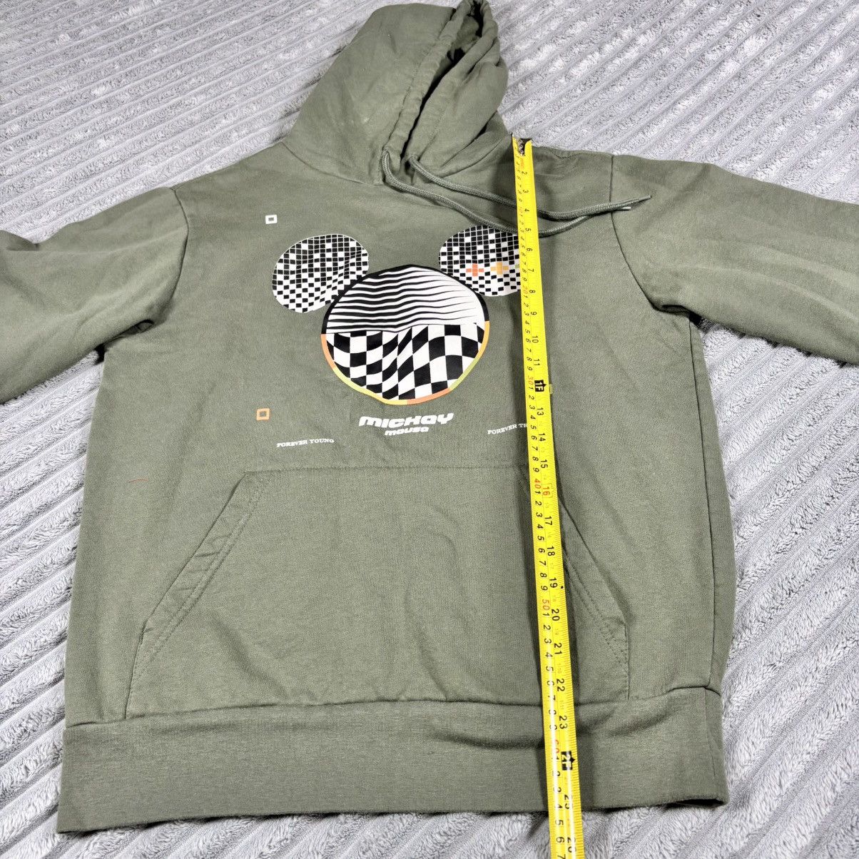 Disney Mickey Mouse Forever Hoodie Mens M Disney Young/True Gray Size US M / EU 48-50 / 2 - 7 Thumbnail