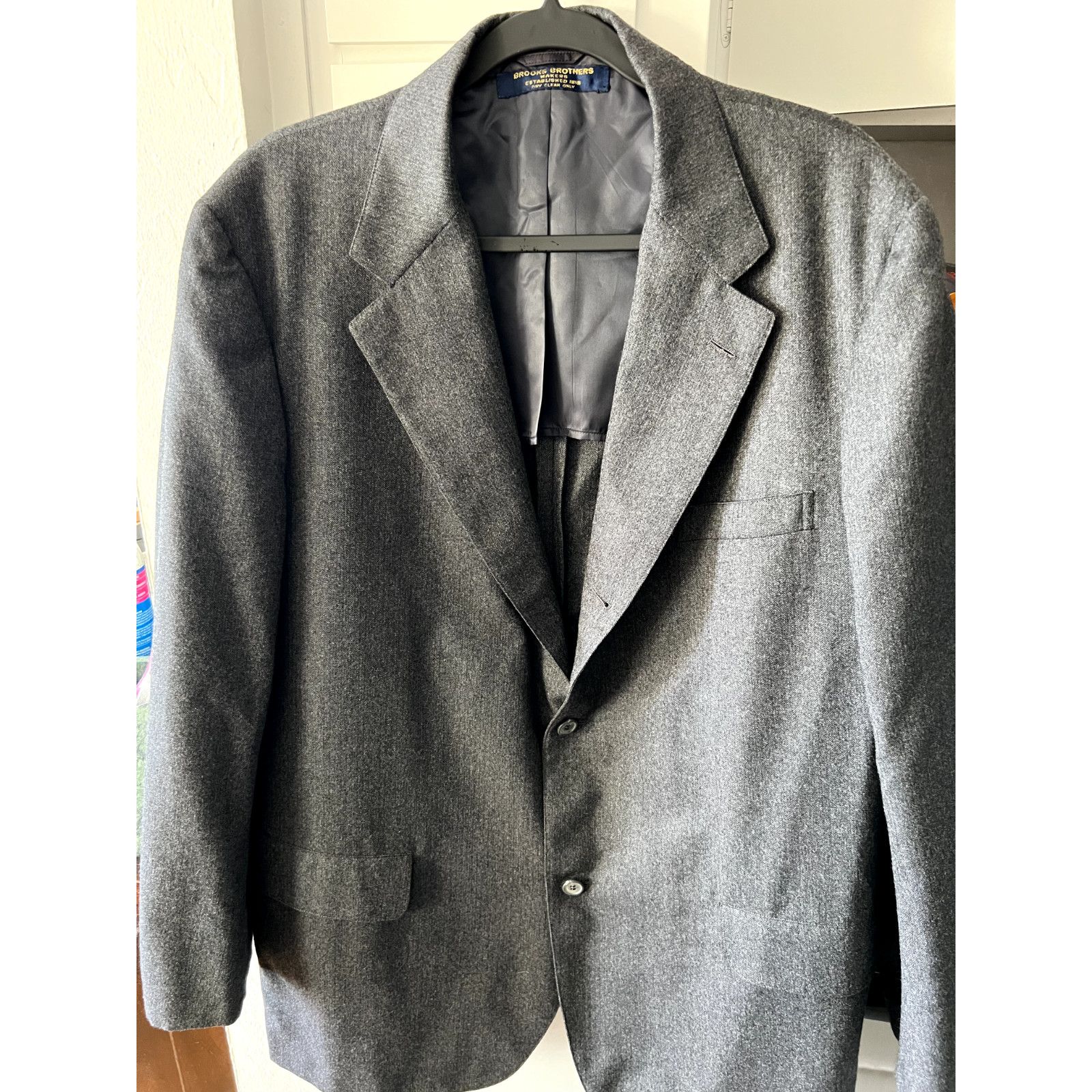 Brooks Brothers Mid 1970s Vintage Herringbone Brooks Brothers Blazer 46L 41W Size US S / EU 44-46 / 1 - 1 Thumbnail
