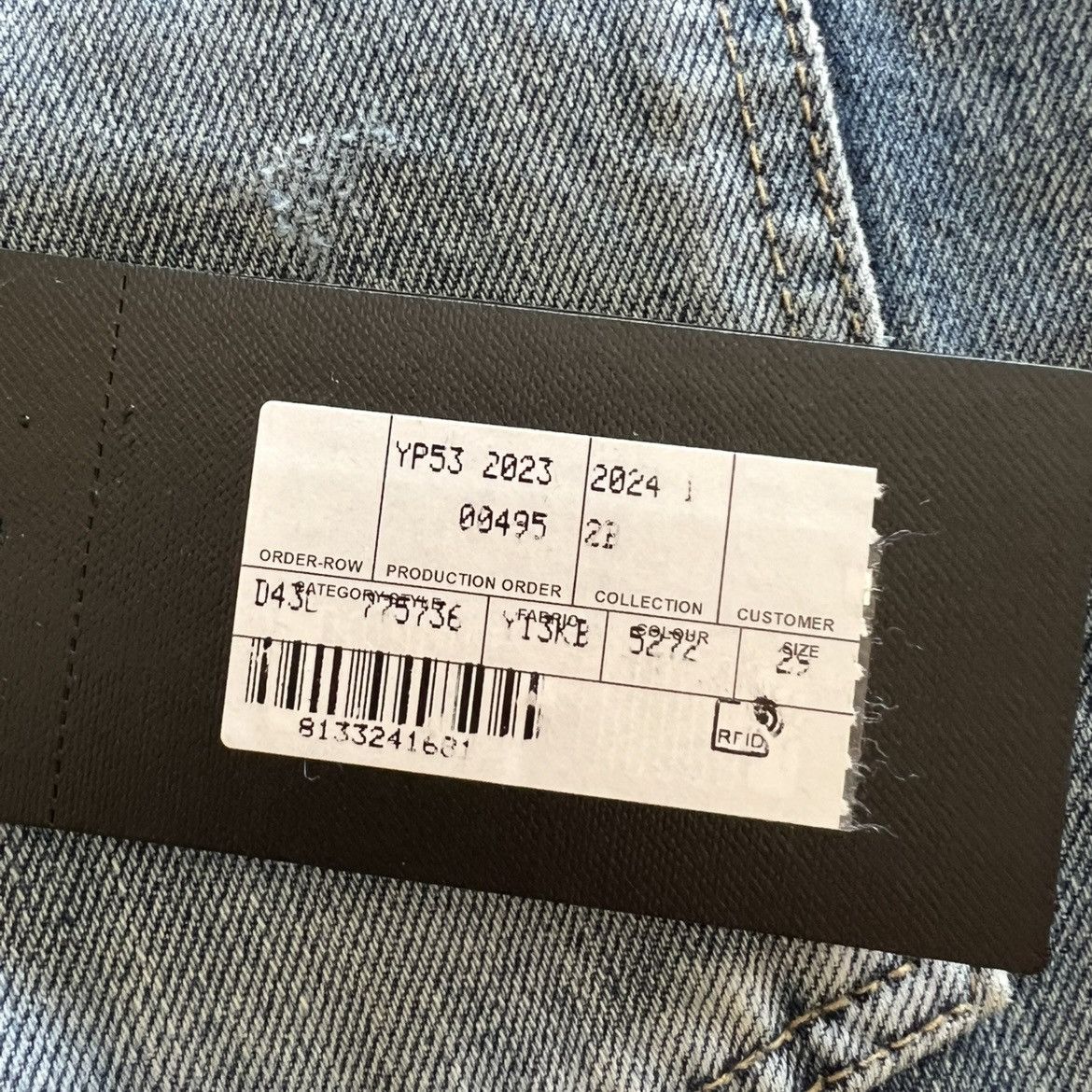 Saint Laurent Paris Saint Laurent D45 Wide Leg Jeans Size US 29 - 13 Thumbnail