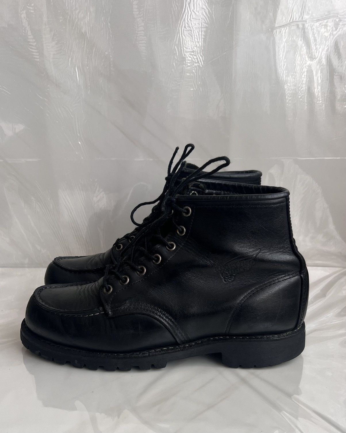Red Wing Red wing #8130 classic moc toe black leather boot size 8 D Size US 8 / EU 41 - 5 Thumbnail
