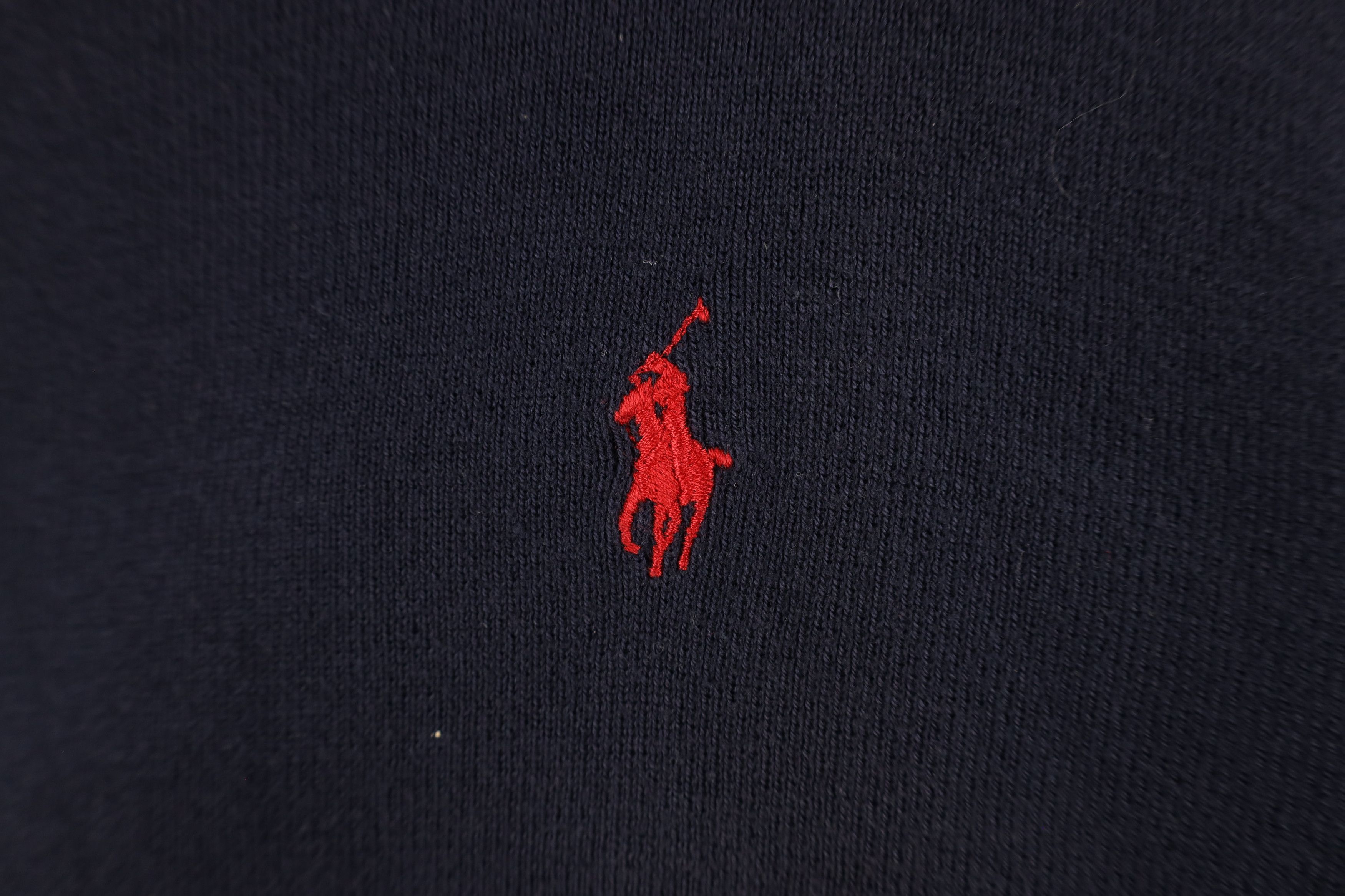 Ralph Lauren × Vintage Vintage 90s Ralph Lauren Pima Cotton Knit V-Neck Sweater Size US L / EU 52-54 / 3 - 4 Thumbnail