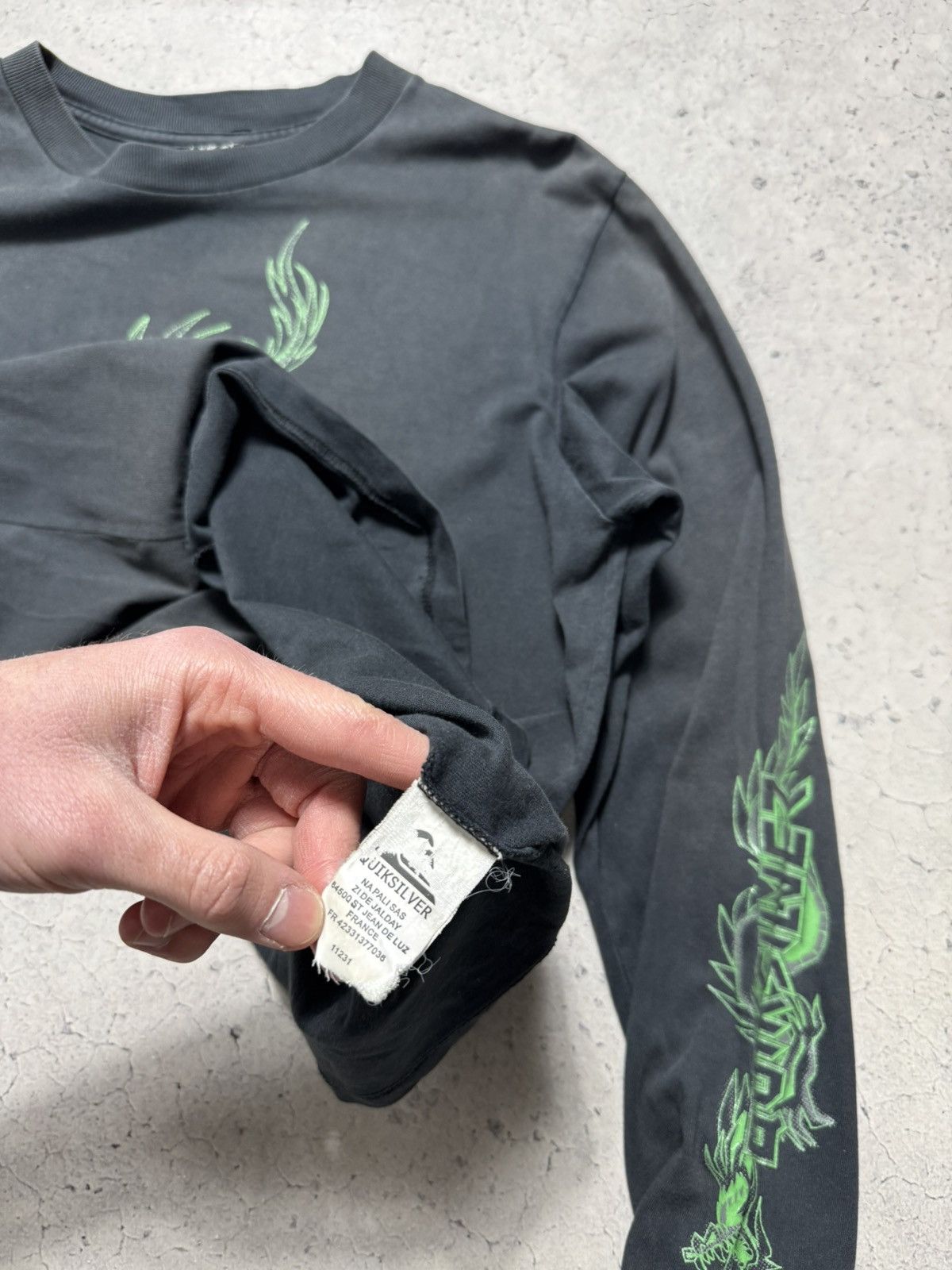 Quiksilver Quiksilver Surf Y2K Black Long Sleeve Vintage Size US S / EU 44-46 / 1 - 8 Thumbnail