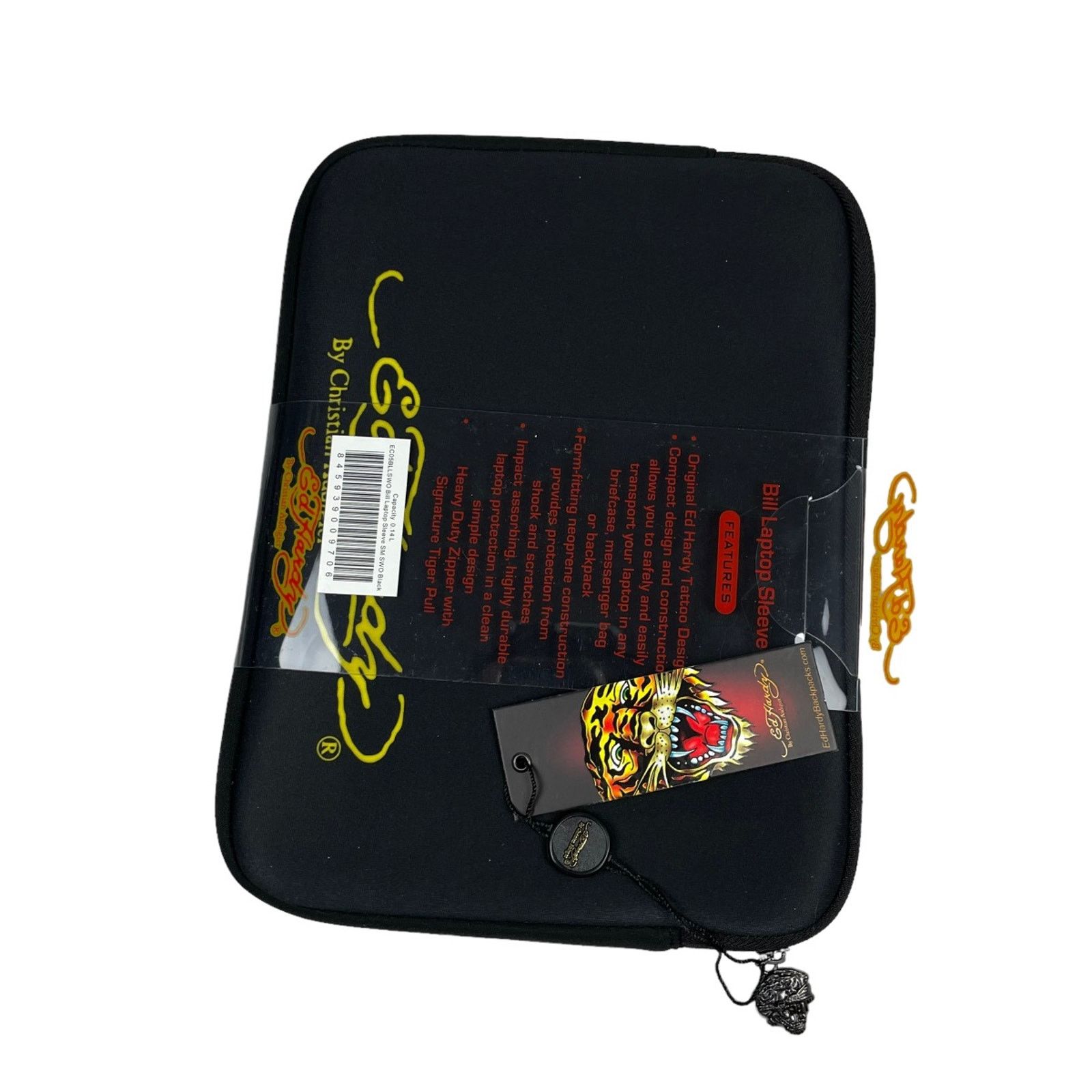 Christian Audigier × Ed Hardy × Vintage Laptop Sleeve Ed Hardy By Christian Audigier Vintage DS Size ONE SIZE - 3 Thumbnail