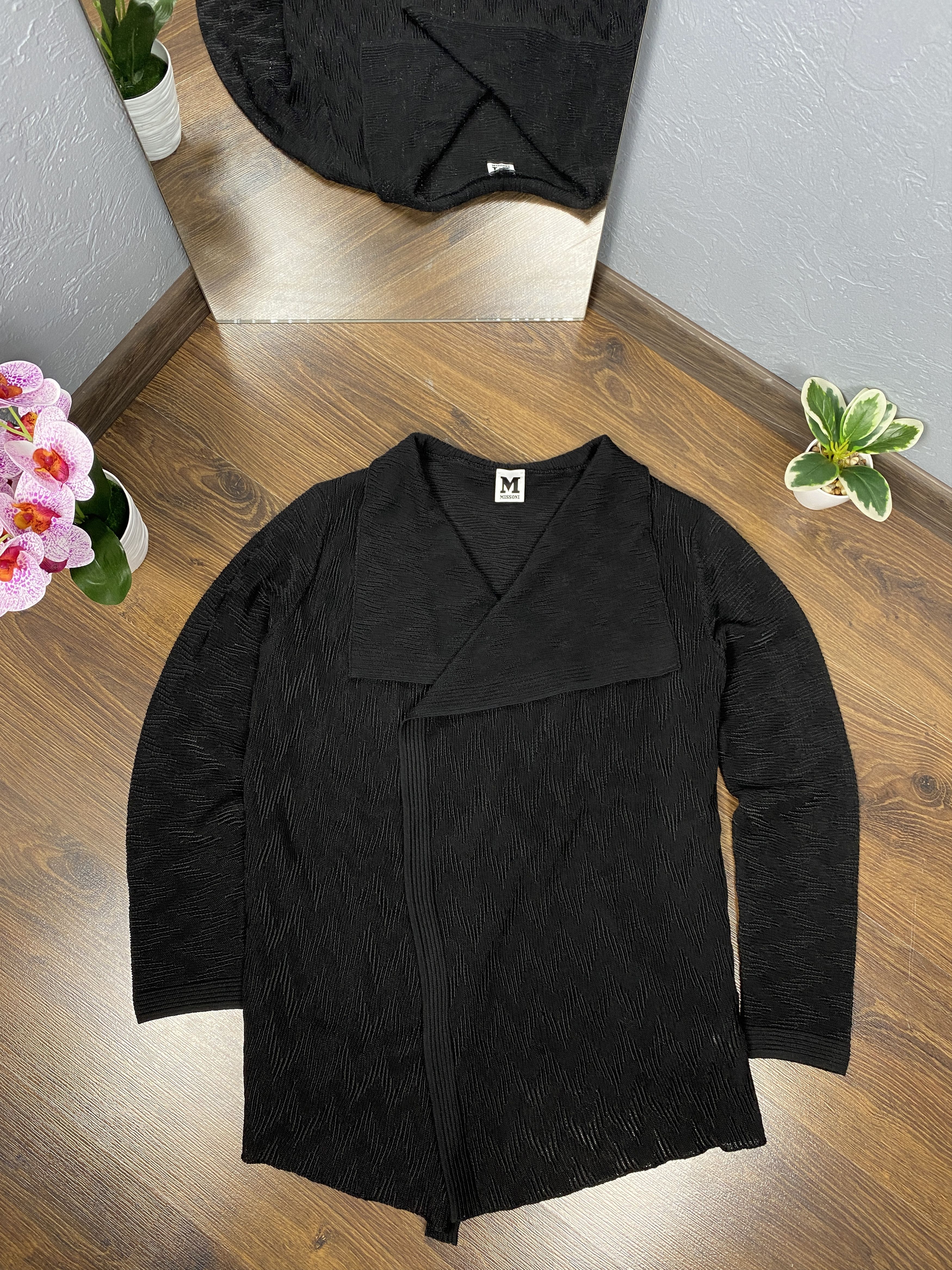 Missoni Missoni vintage knit mesh wool cardigan sweater Size M / US 6-8 / IT 42-44 - 1 Thumbnail