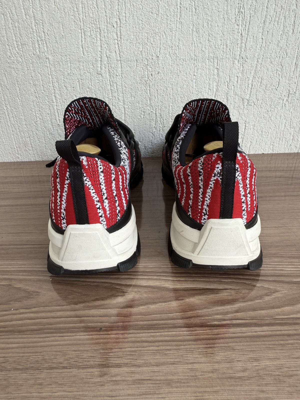 Prada Knit crossection leather trainers Size US 7.5 / EU 40-41 - 16 Thumbnail