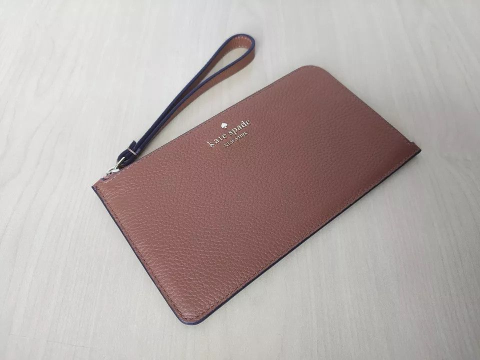 Kate Spade Kate Spade New York L-Zip Leather Wristlet T-0025 Size ONE SIZE - 3 Thumbnail