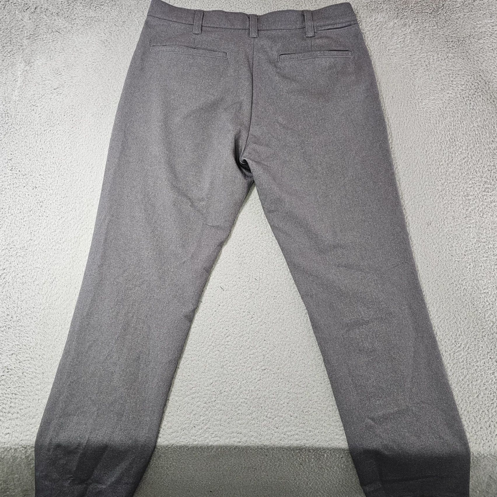 Vintage VINTAGE Bluffworks Gramercy Dress Pants Mens 34x30 Gray | Pants | Men | 34/34 | Flat Front | Zip Fly | Slim Fit Size US 34 / EU 50 - 6 Thumbnail