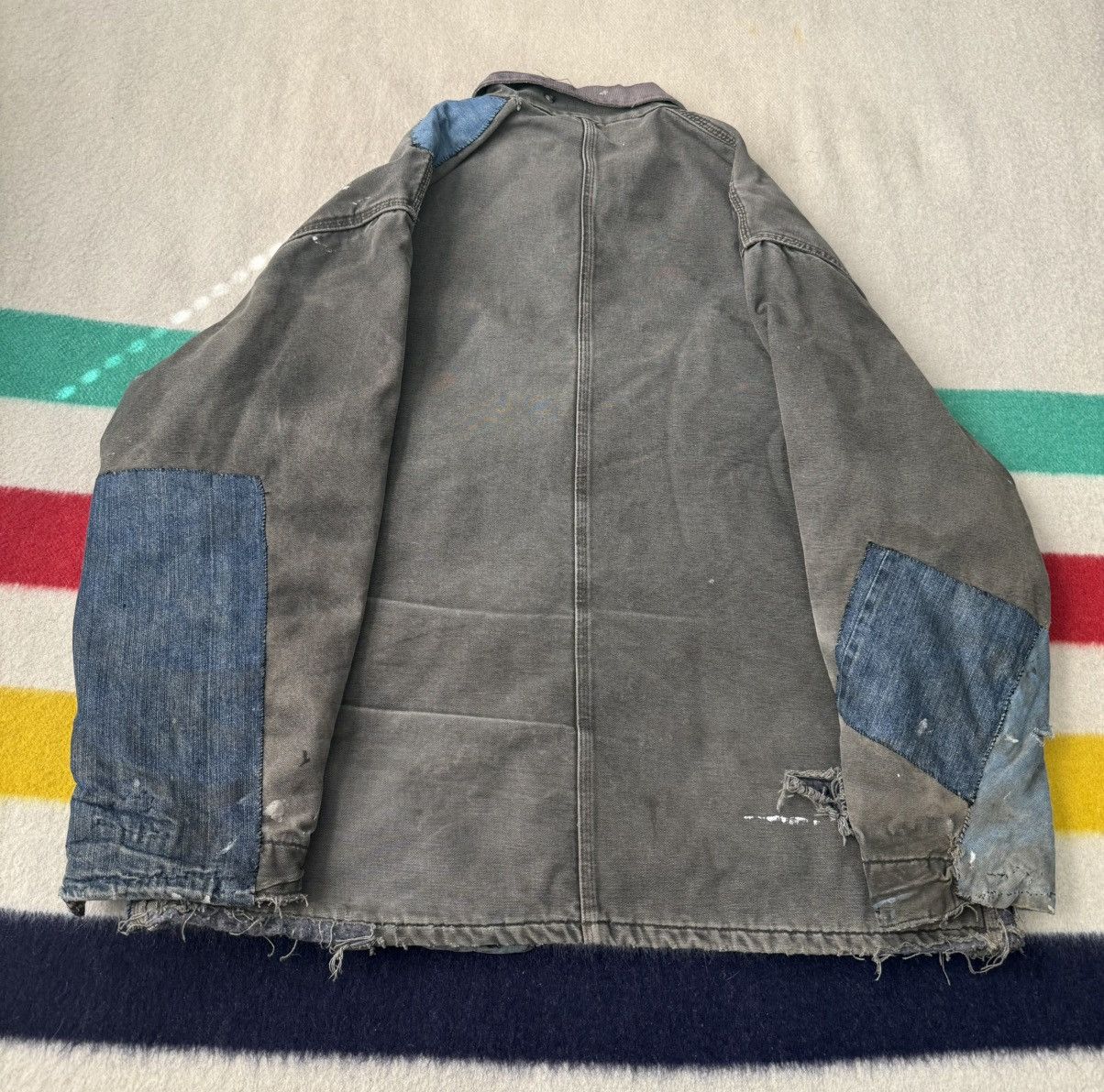 Carhartt Carhartt Chore Coat Boro Patchwork Distressed Thrashed Size US XXL / EU 58 / 5 - 2 Thumbnail