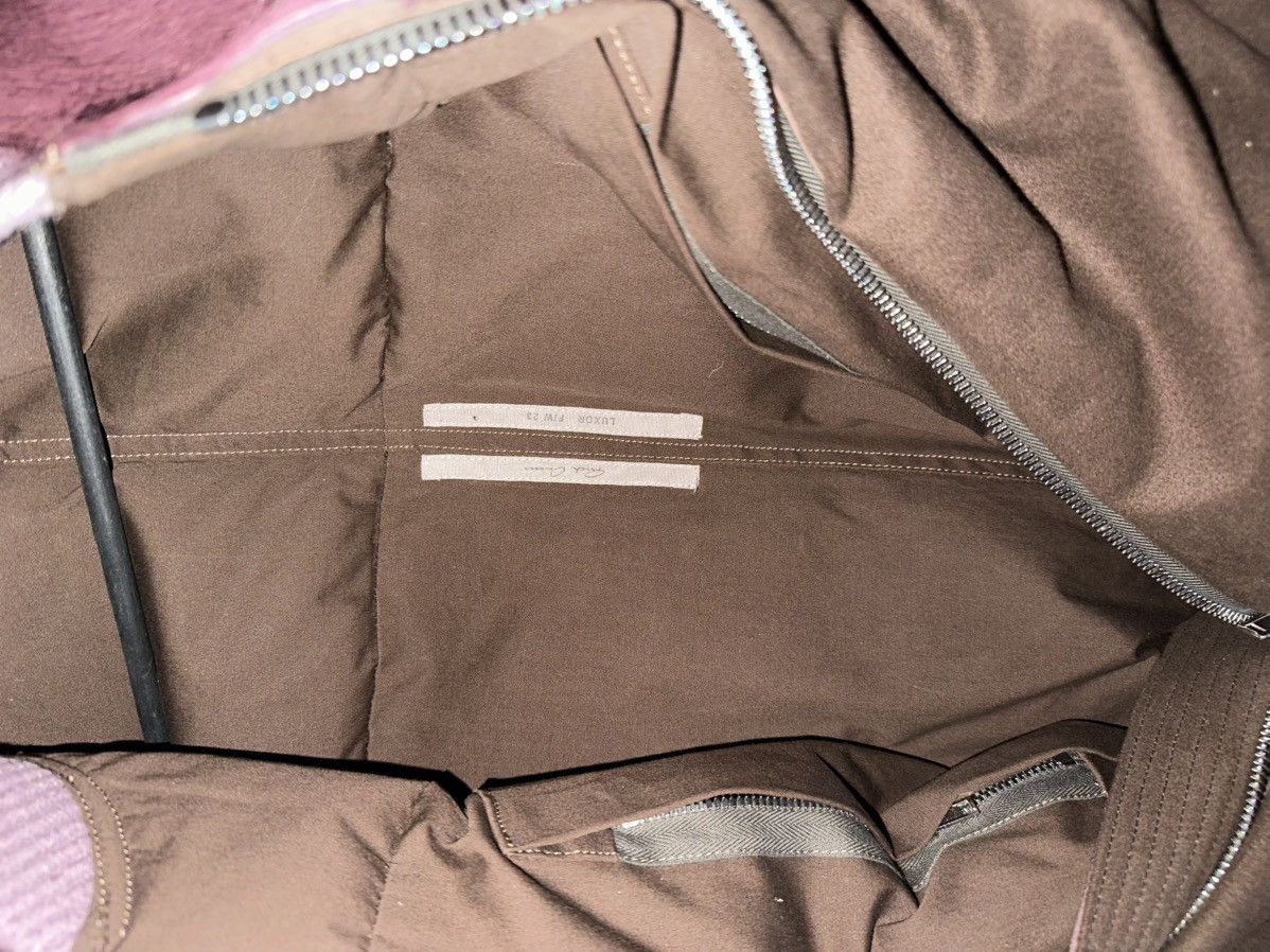 Rick Owens Sample FW23 LUXOR Melange calf-hair flight down jacket Size US M / EU 48-50 / 2 - 3 Thumbnail