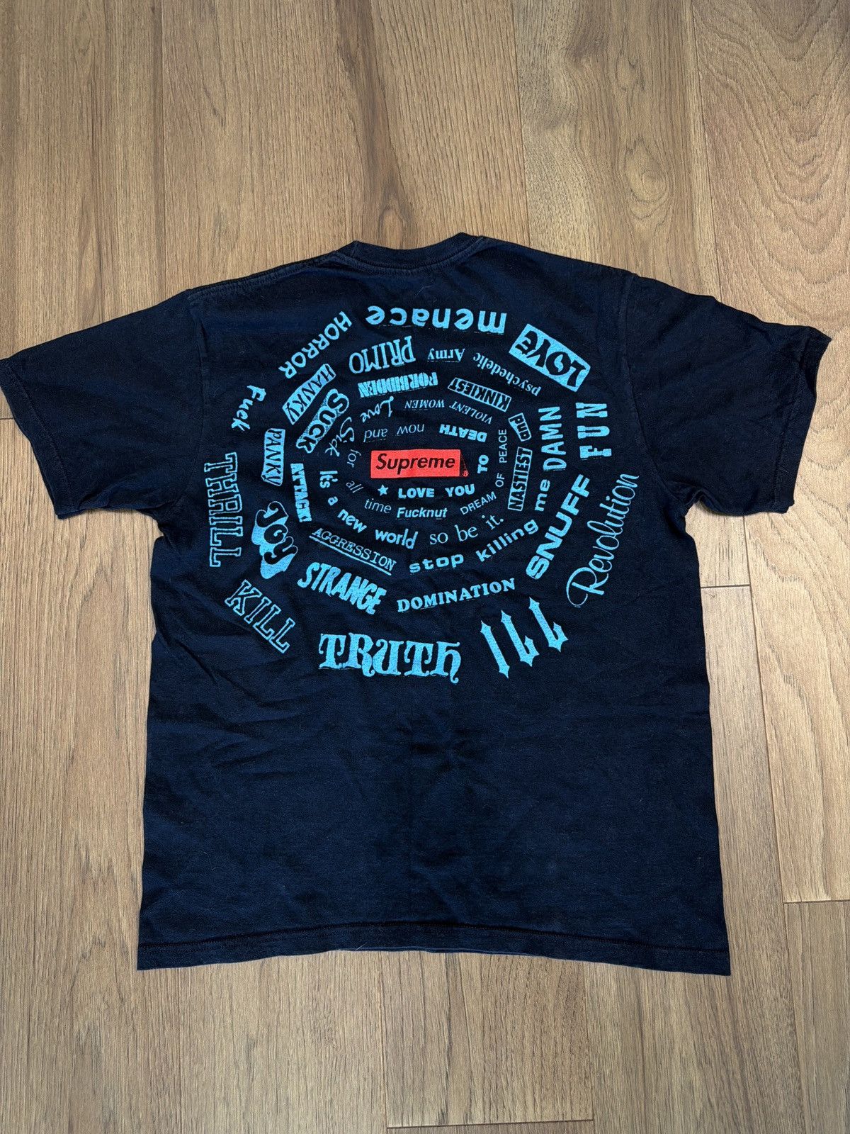 Supreme Supreme Spiral Tee Size US M / EU 48-50 / 2 - 2 Thumbnail