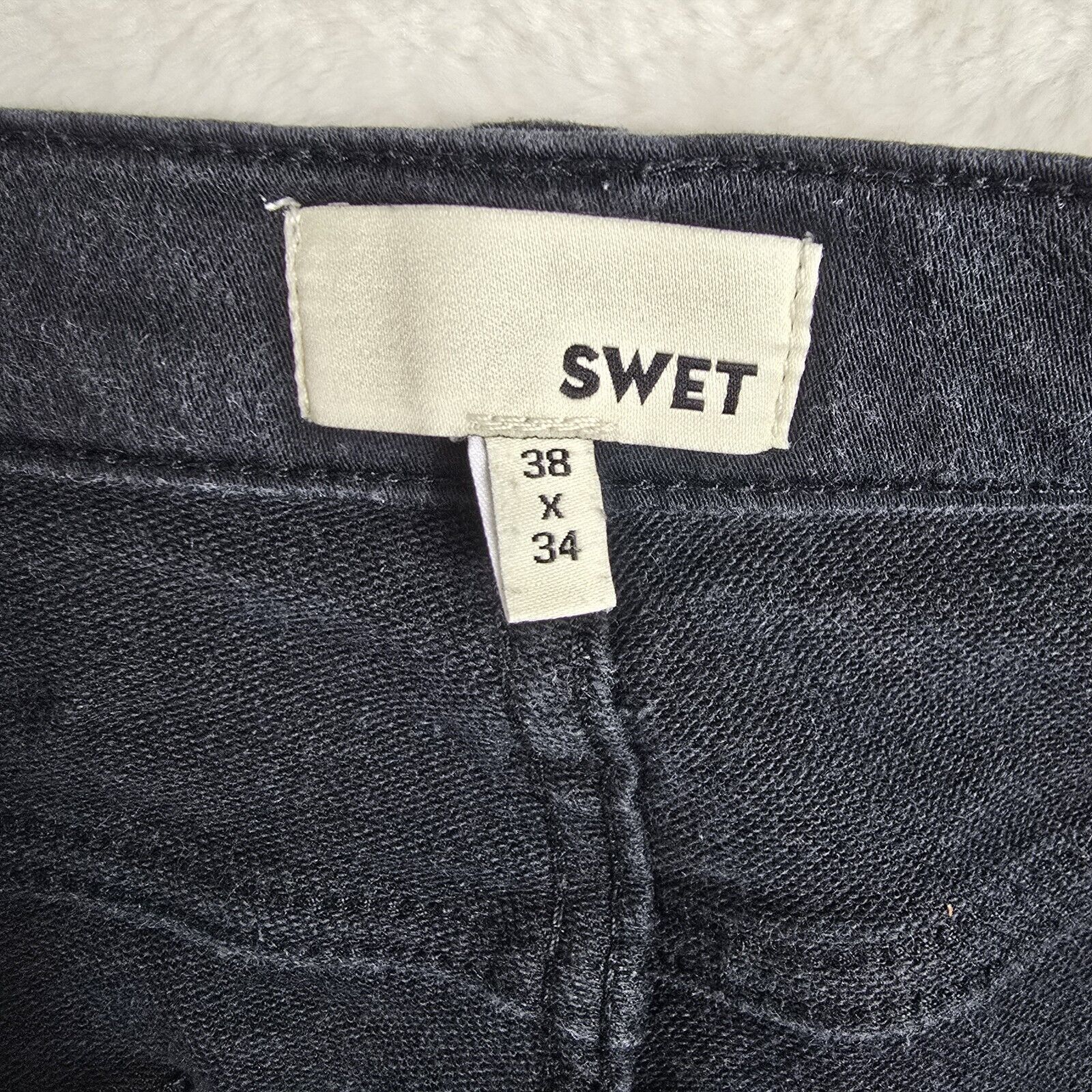 Other SWET TAILOR Men's Slim Stretch Pants Black Size 38X34 (38x32 Size US 38 / EU 54 - 7 Thumbnail