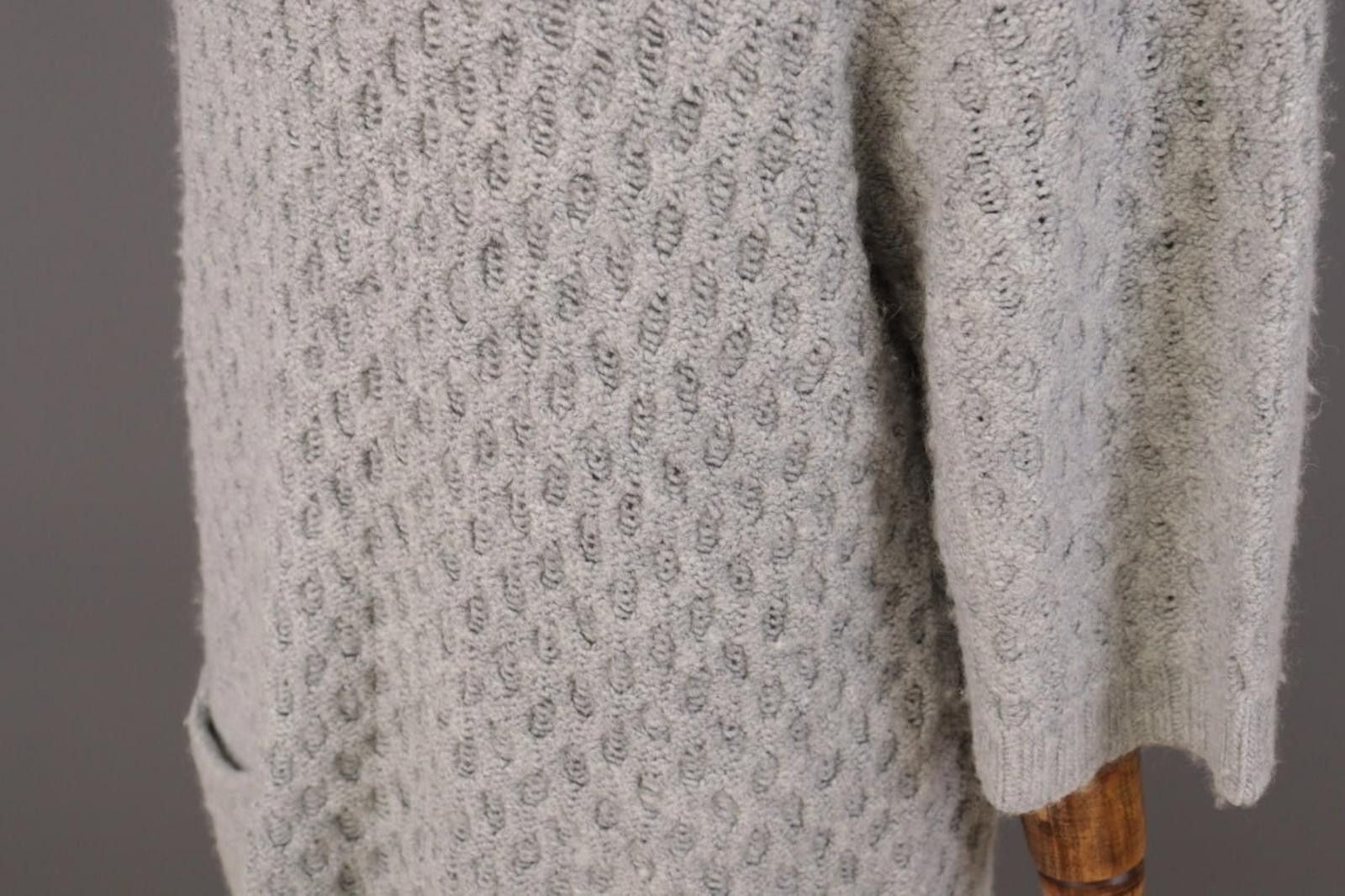 Designer Cop. Copine Madec Pull Gray Linen Sweater Dress Size M Size M / US 6-8 / IT 42-44 - 10 Thumbnail