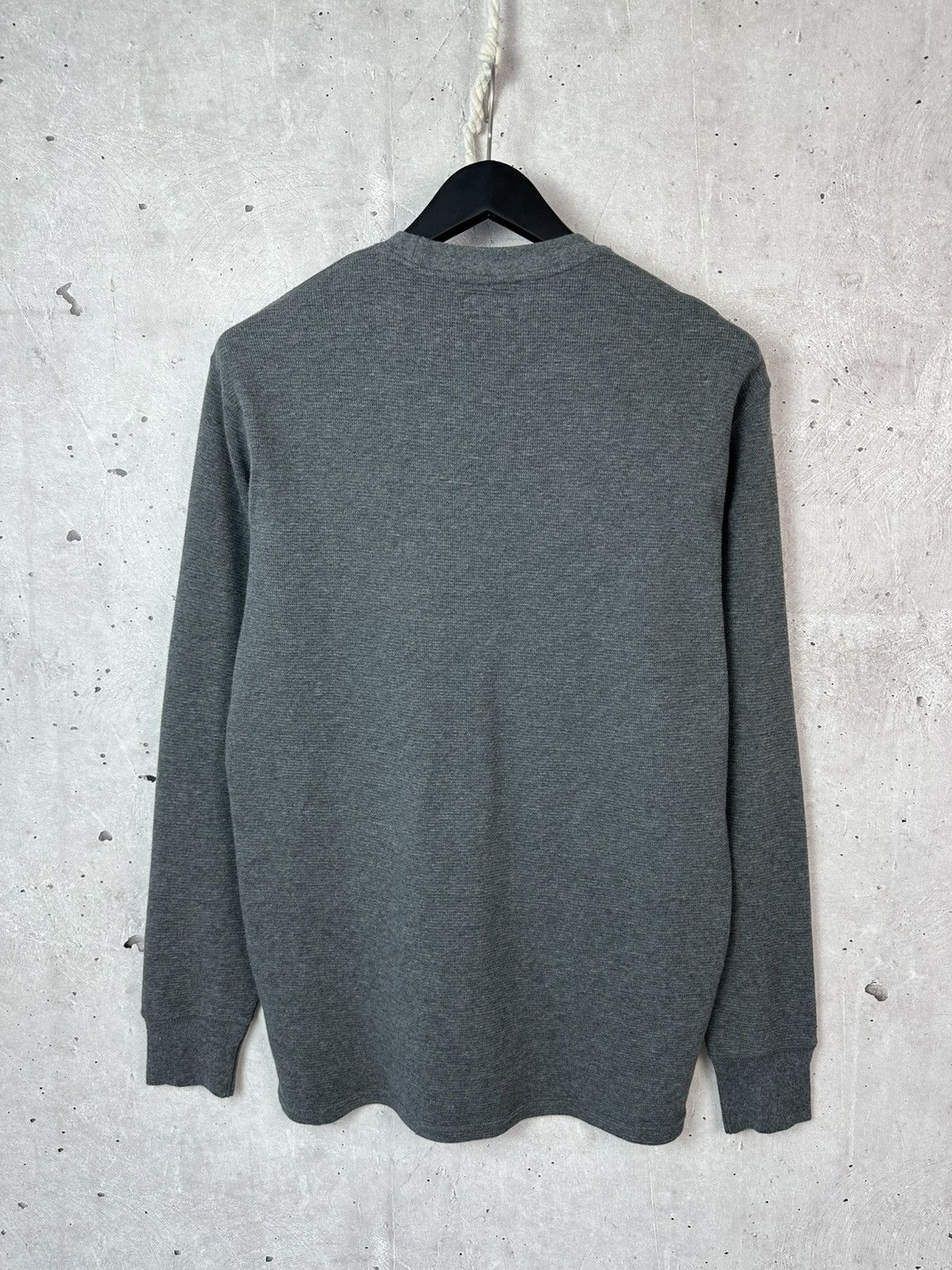 Polo Ralph Lauren Ralph Laurent Grey Waffle Cotton Men’s Crew Neck Jumper Size US L / EU 52-54 / 3 - 7 Thumbnail