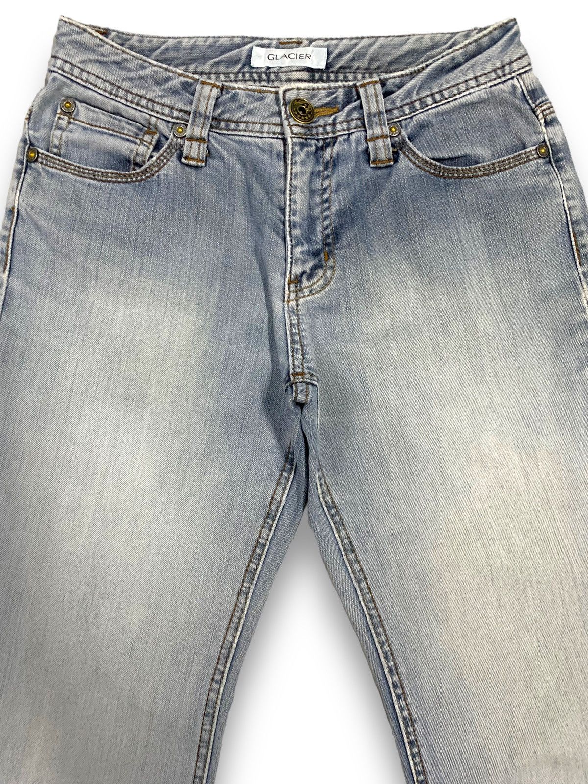 Japanese Brand Vintage Japanese Brand Blue Wash Flare Wide Leg Jeans Size 26" / US 2 / IT 38 - 3 Thumbnail