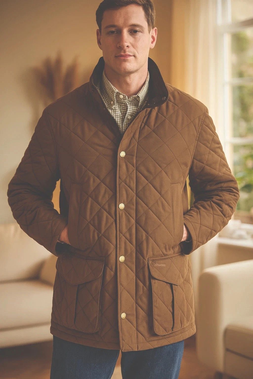 Barbour BARBOUR Lydford Tattersall Quilted Jacket Size US M / EU 48-50 / 2 - 8 Thumbnail