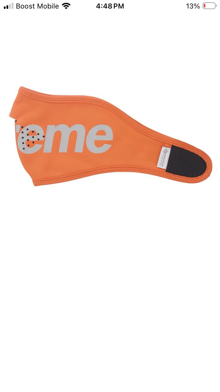 Supreme Supreme WINDSTOPPER Facemask Orange Size ONE SIZE - 5 Thumbnail