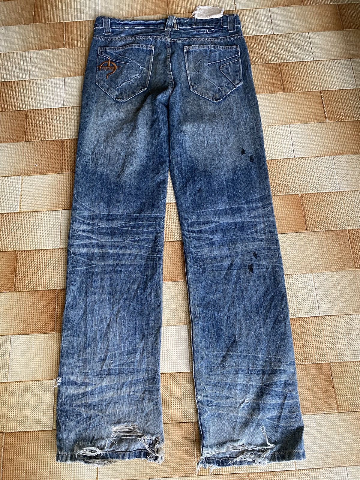 If Six Was Nine × PPFM × Vintage Vintage back straight cut denim Size US 33 - 3 Thumbnail
