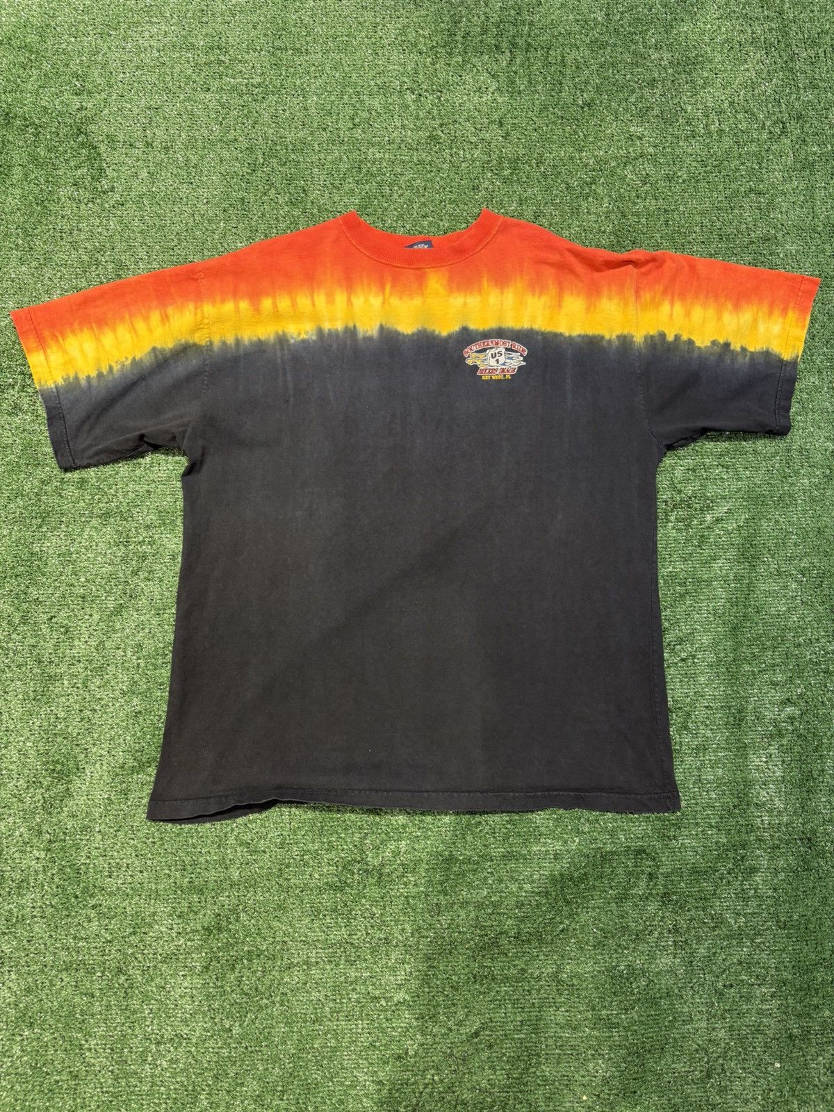 Vintage TIE DYE BIKER IMAGE TEE - SIZE XL - VINTAGE/Y2K MOTORCYCLE Size US XL / EU 56 / 4 - 1 Thumbnail