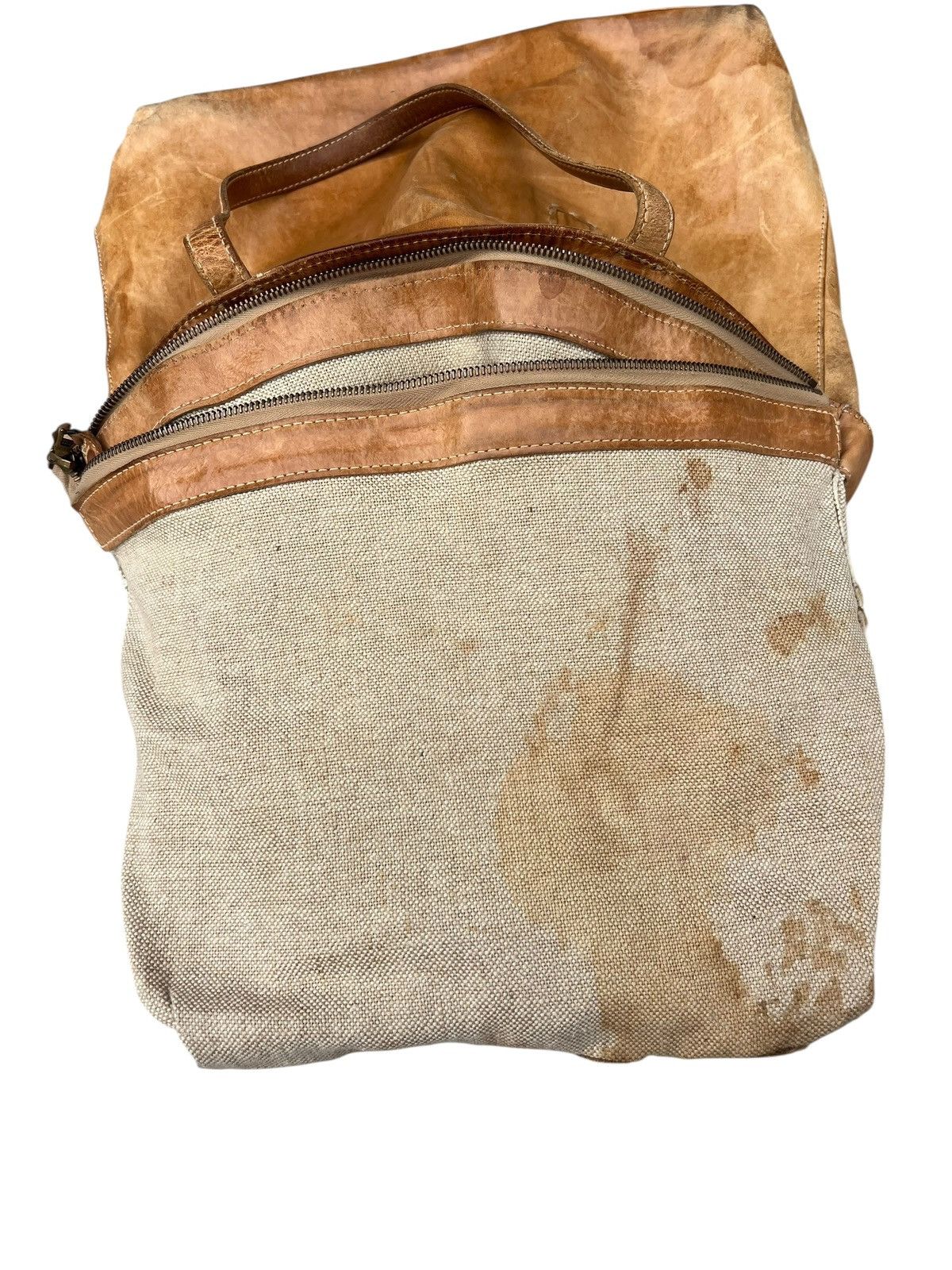 Leather Distressed Patina Leather Tote Bag Genten Japan Size ONE SIZE - 21 Thumbnail