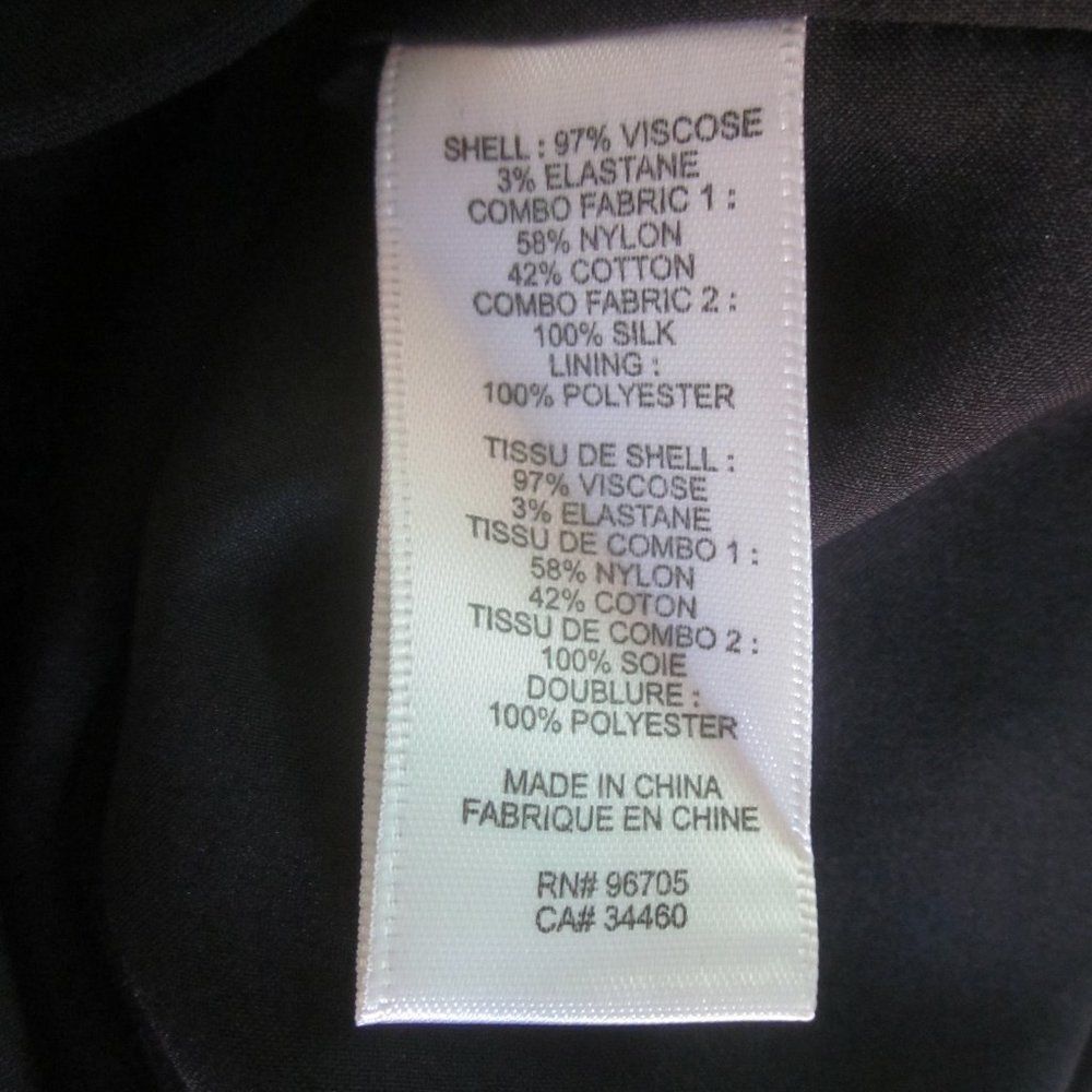 Rebecca Taylor Rebecca Taylor Womens Size 4 Black Sheath Dress with Lace Ov Size S / US 4 / IT 40 - 7 Thumbnail