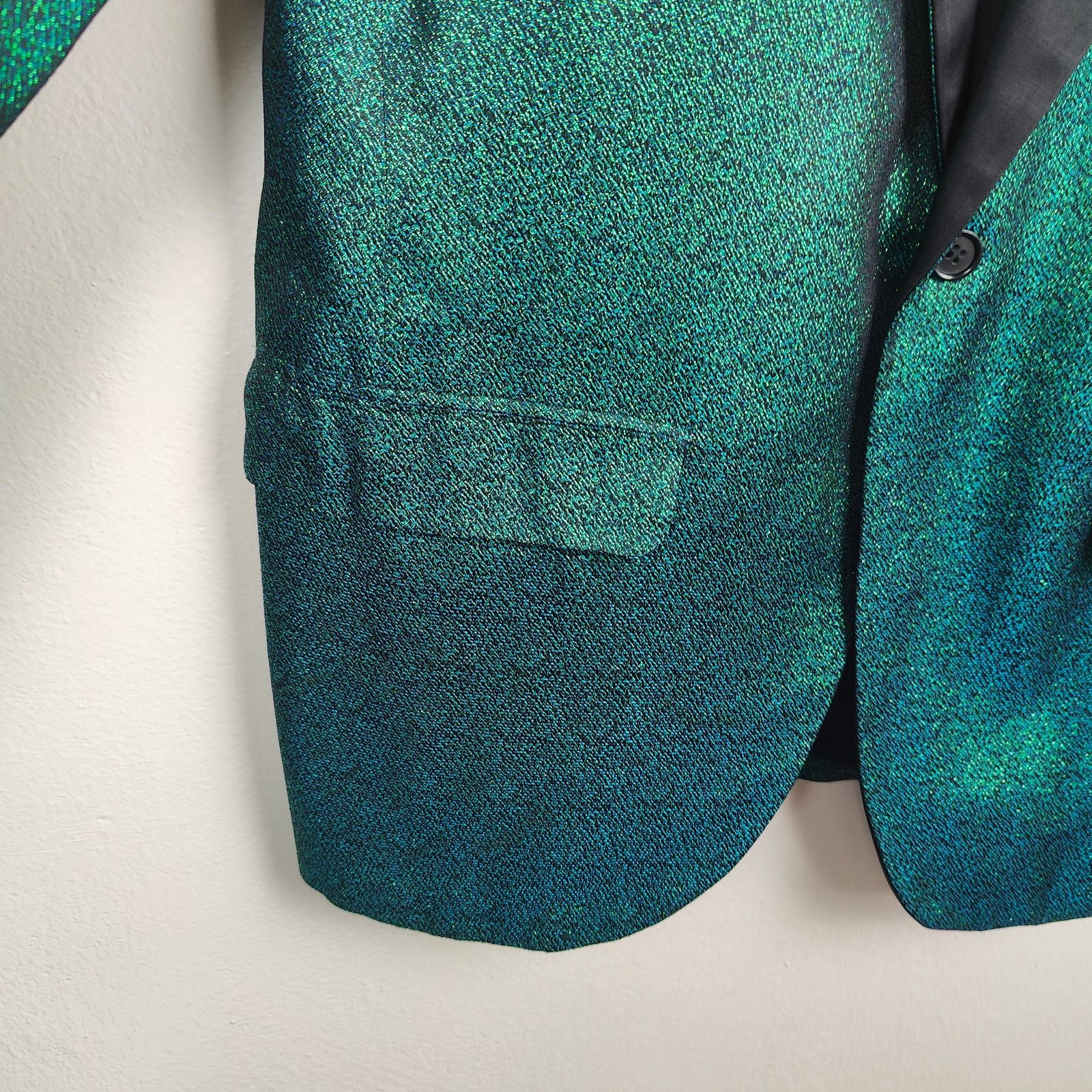 Other Vintage First Nighter Formals Blazer Mens 39R Green Blue Size 40R - 4 Thumbnail