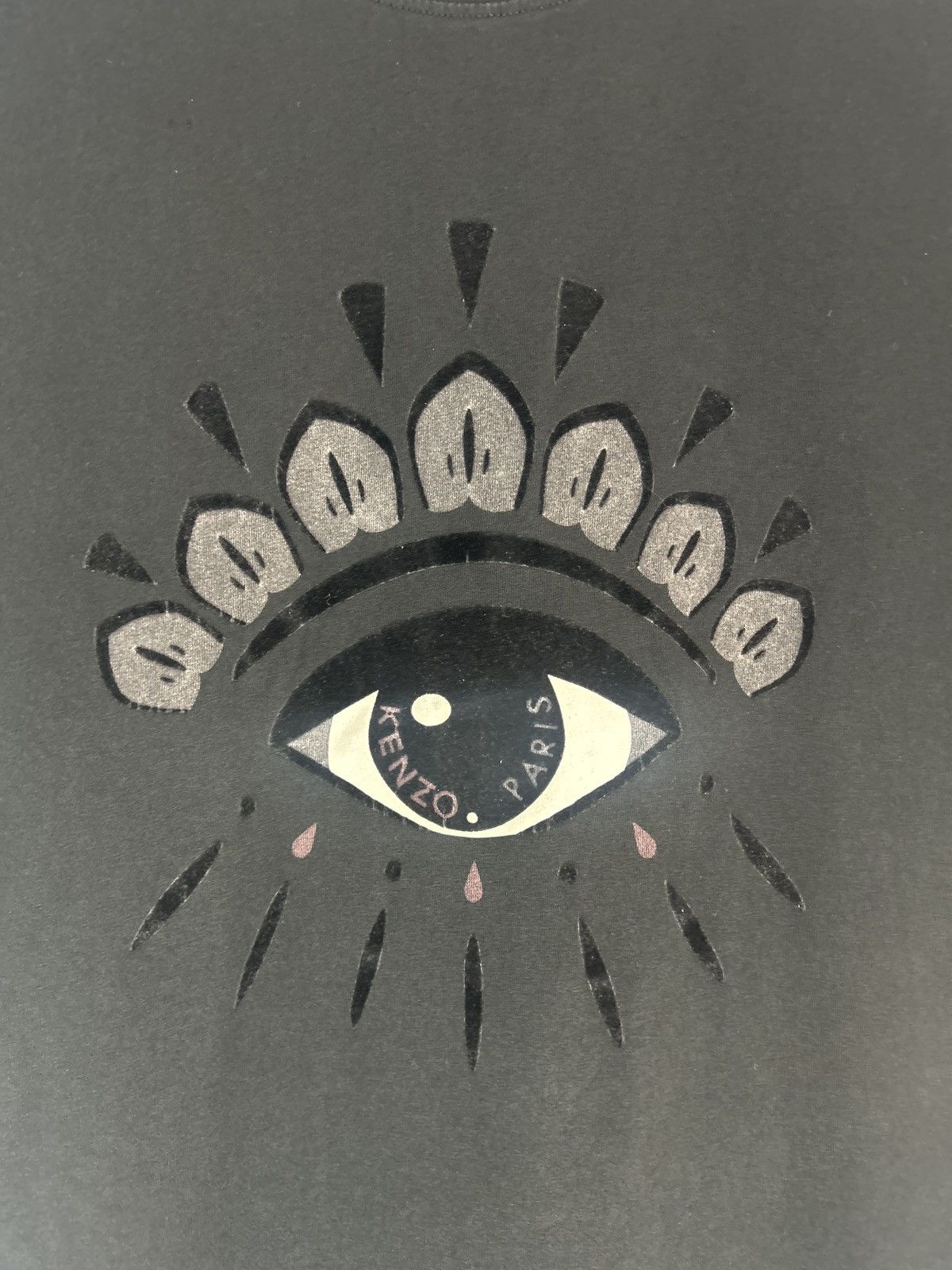 Kenzo Kenzo Paris Eye Black Tee Size US L / EU 52-54 / 3 - 3 Thumbnail