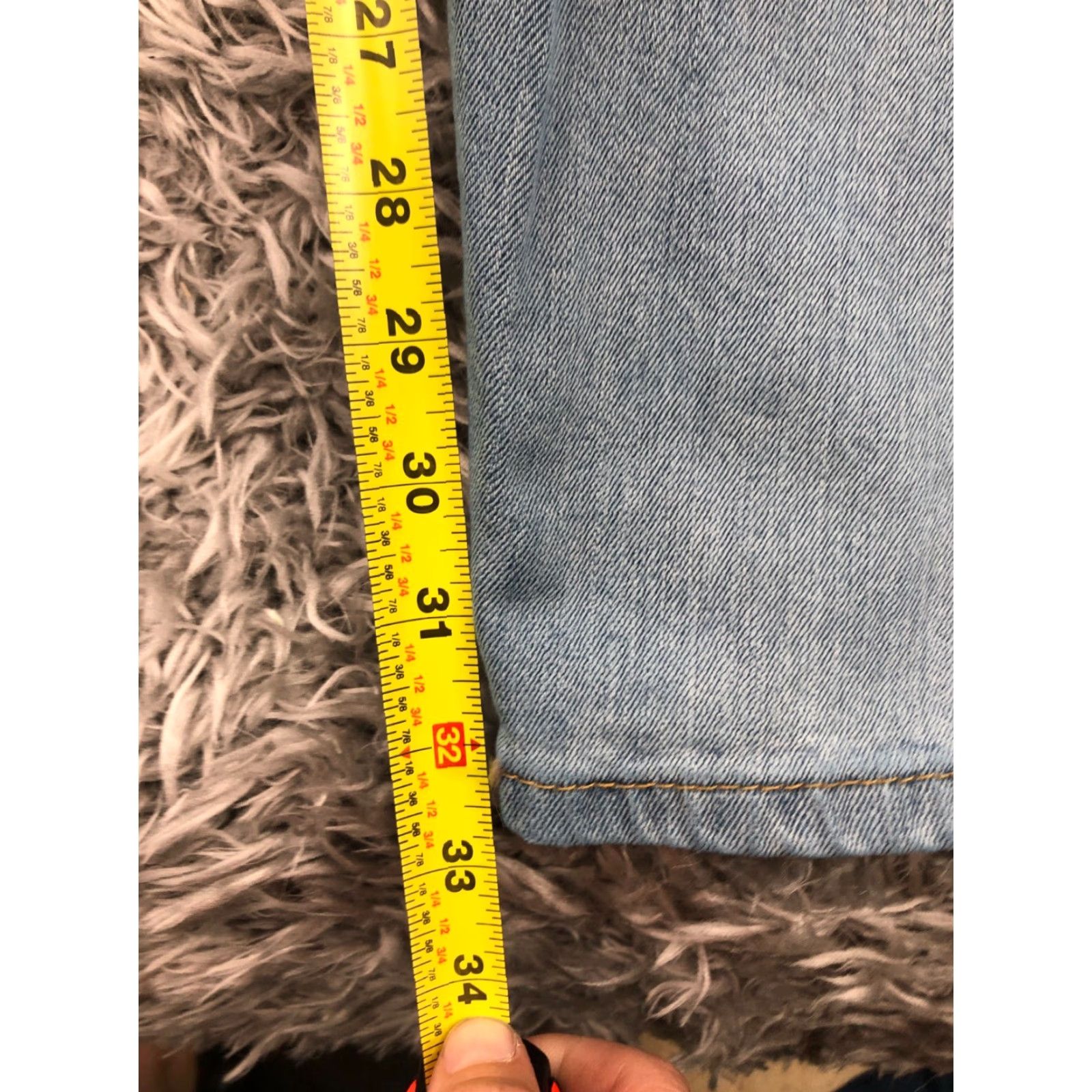Levi's Levi's 505 Jeans Size 36x34 Regular Straight Belt Loops Blue Denim Men’s 5-Pocket Mid Rise Size US 36 / EU 52 - 3 Thumbnail