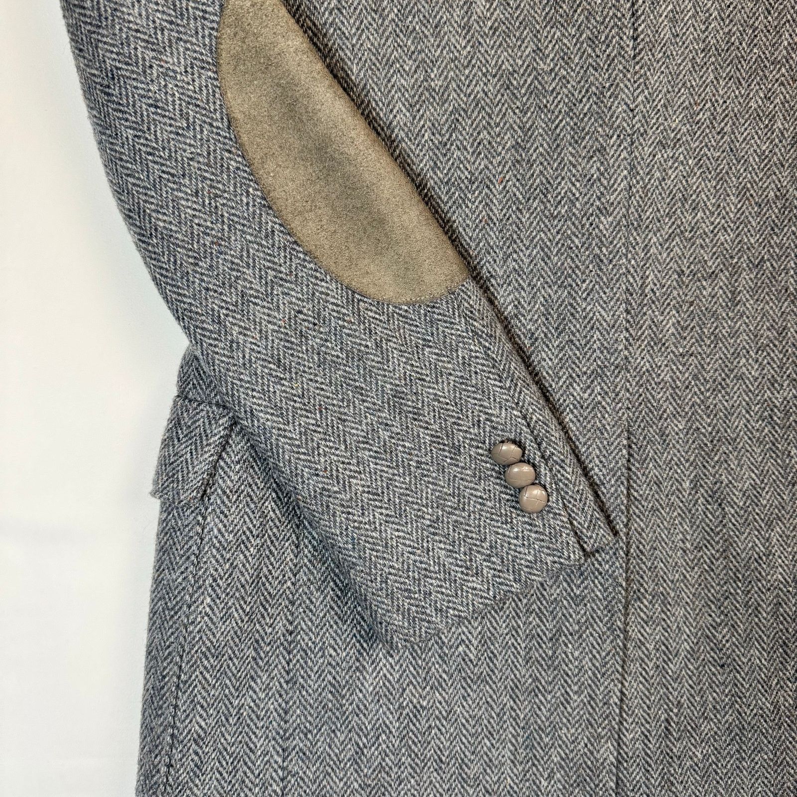 Wrangler vtg wrangler herringbone wool blazer 38r elbow patches Size US S / EU 44-46 / 1 - 7 Thumbnail