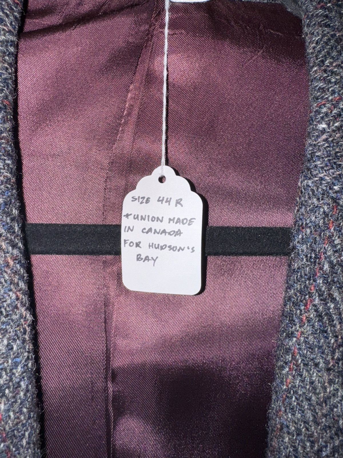 Vintage 1970’s real virgin wool harris tweed sport jacket Size 44R - 2 Thumbnail