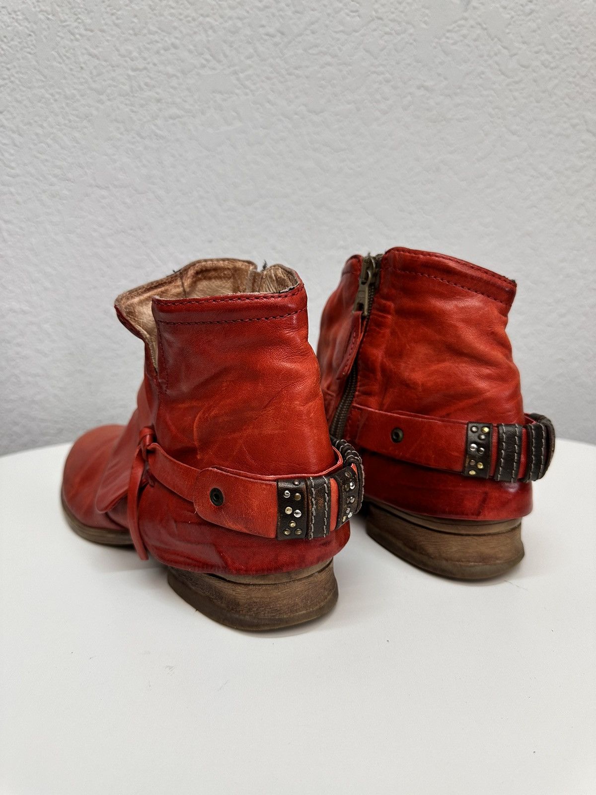 RARE LEATHER BOOTS RICK OWENS STYLE AVANT-GARDE SUIDE Guidi