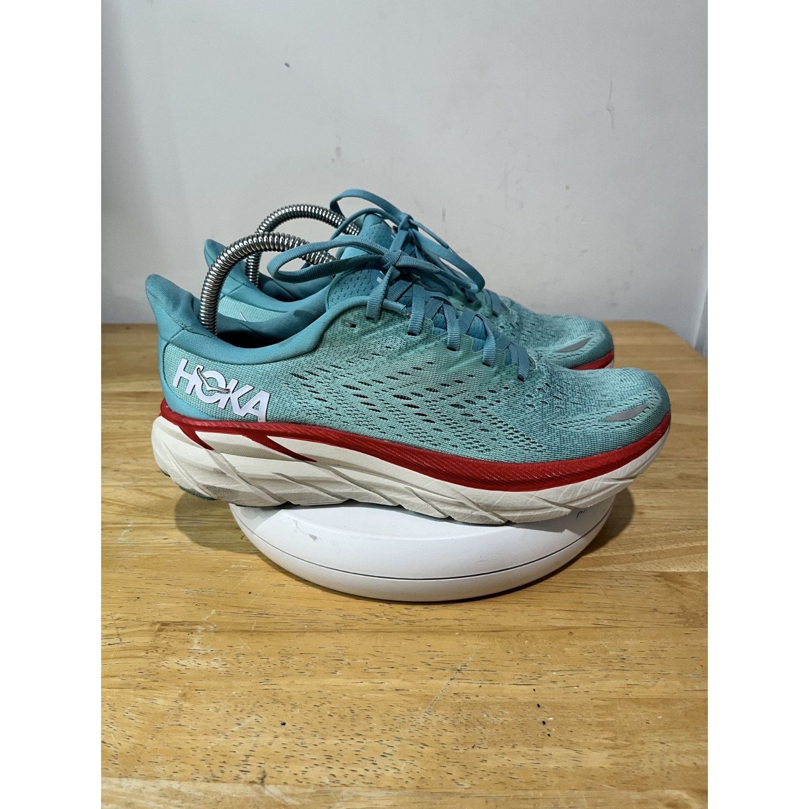 Hoka Hoka One One Clifton 8 Running Shoes Womens 8.5 B Blue Shoes Size US 8.5 / IT 38.5 - 2 Thumbnail