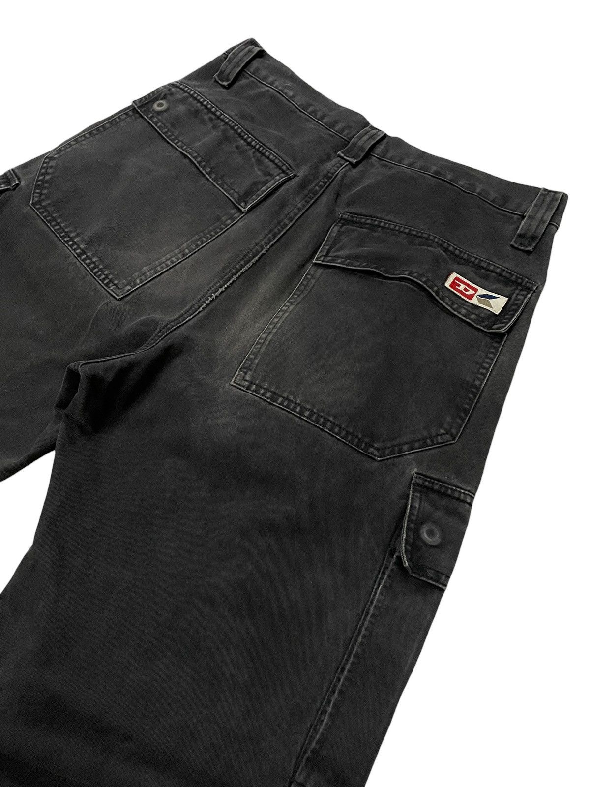 Diesel × Hysteric Glamour Vintage Diesel Baggy Wide Faded Cargo Pants Size US 31 - 9 Thumbnail