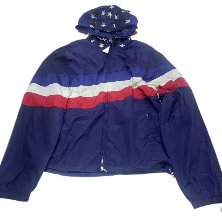 Moncler Moncler Colorblock Print Loose Hooded Zip Jacket Size US L / EU 52-54 / 3 - 1 Thumbnail