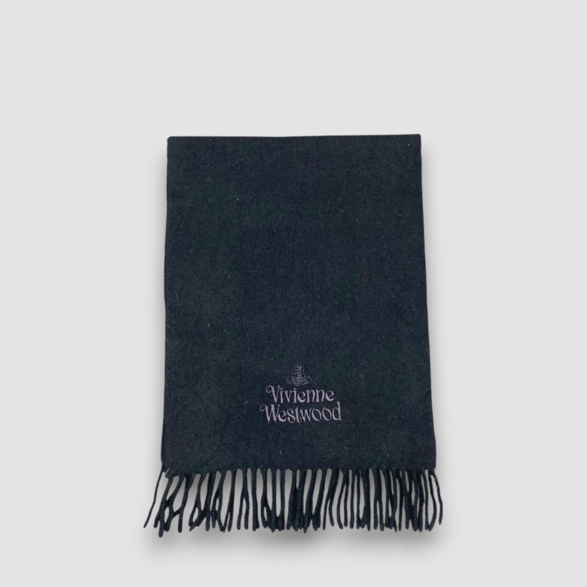 Japanese Brand Vintage Vivienne Westwood Scarf Muffler Orbs Wool Scarves Size ONE SIZE - 2 Thumbnail